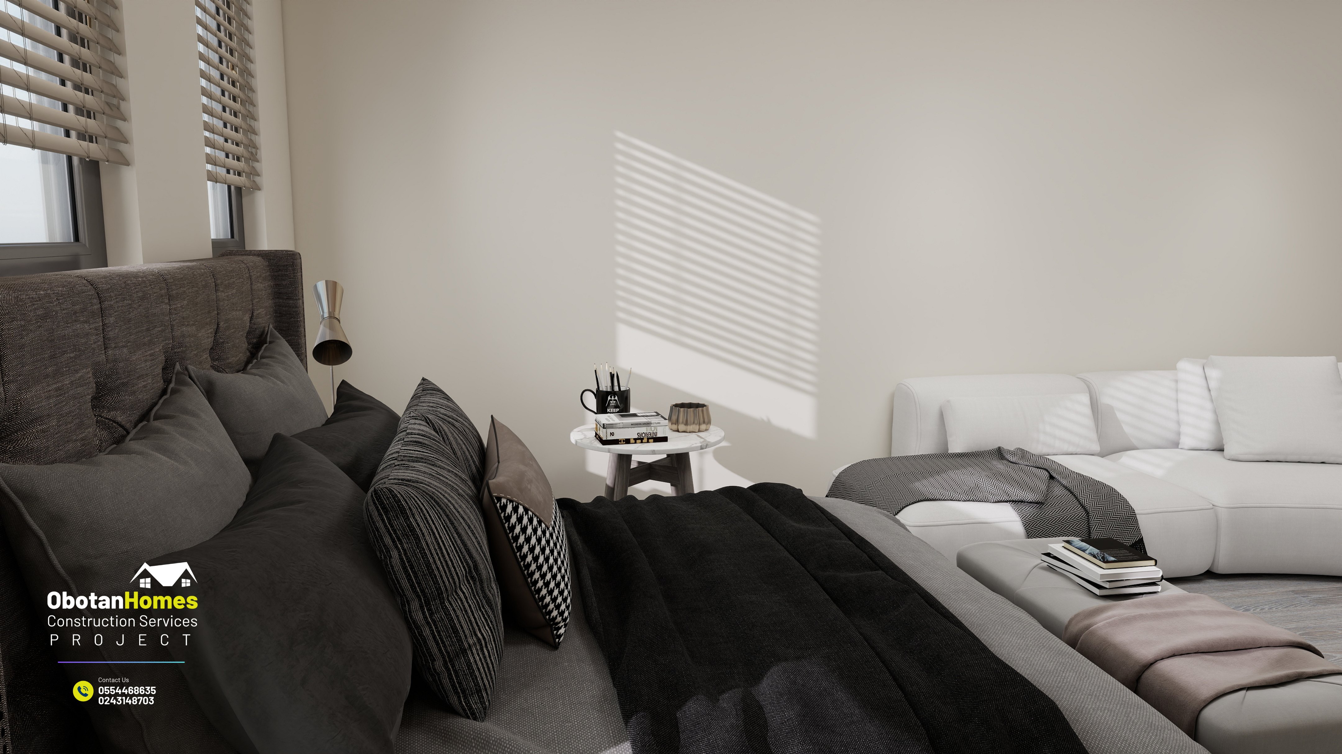 3D Rendering Of Six Bedroom Villa