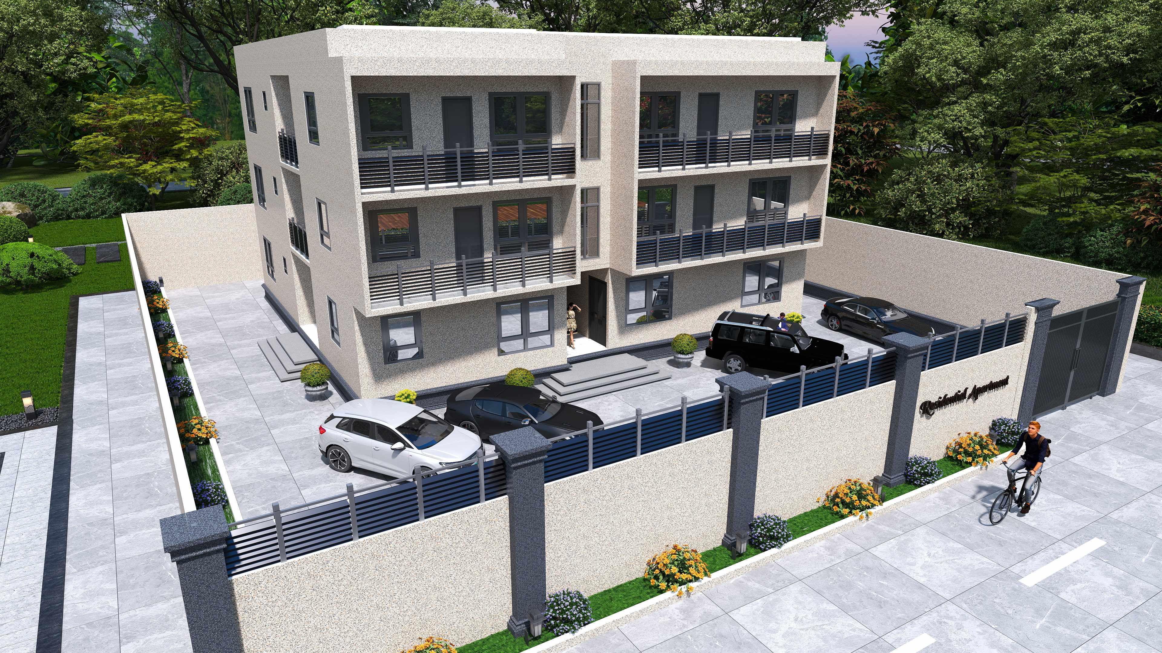 PROPOSED THREE {3} STOREY RESIDENTIAL APARTMENTS PLAN