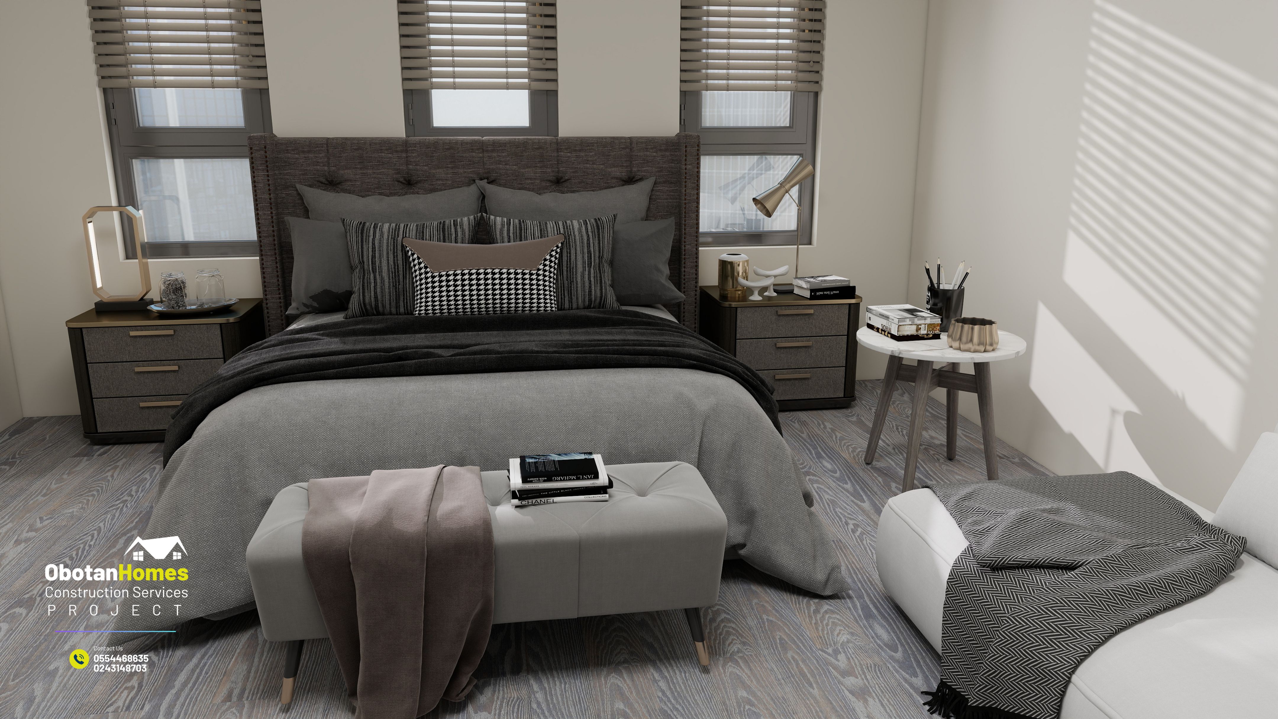 3D Rendering Of Six Bedroom Villa