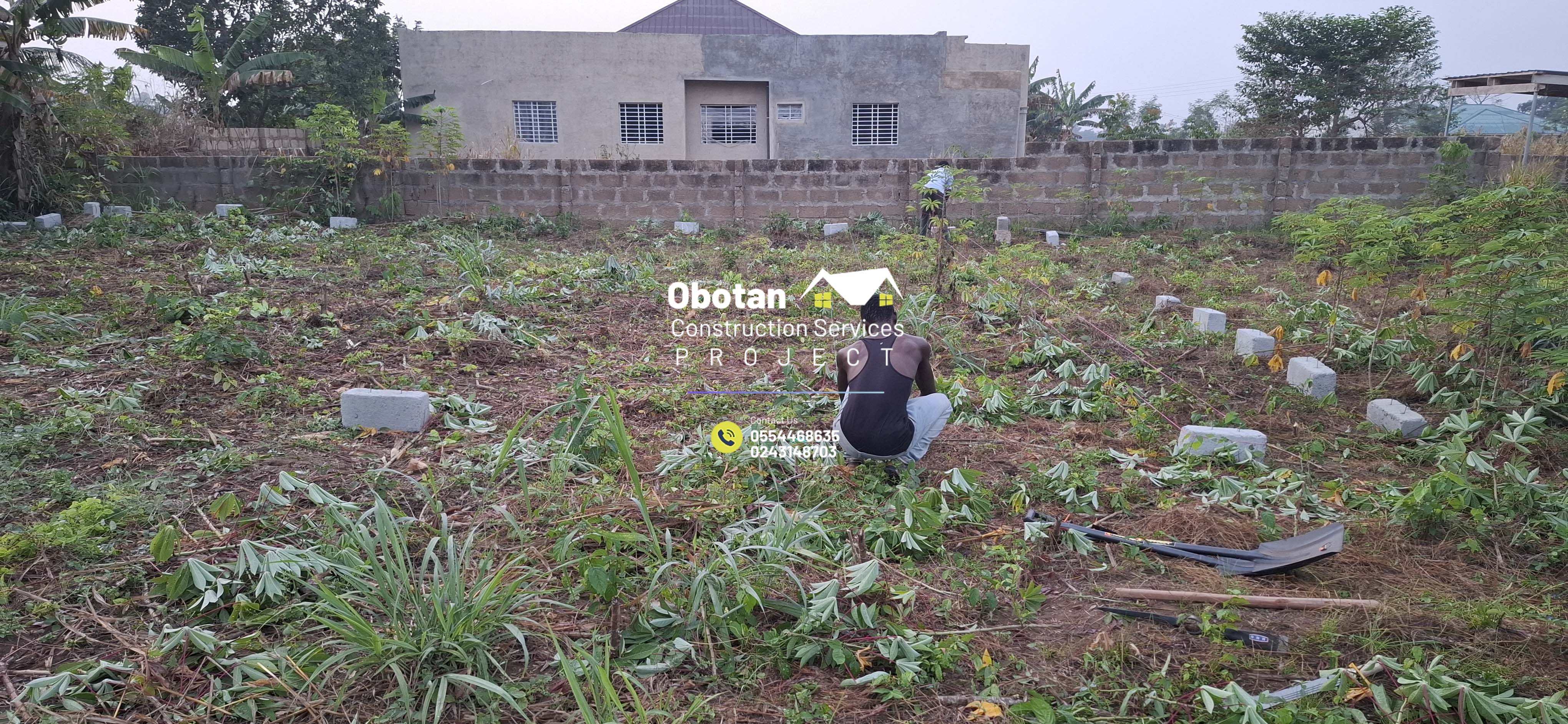 Work Progress : Five (5) bedroom Two-Storey Residential Building