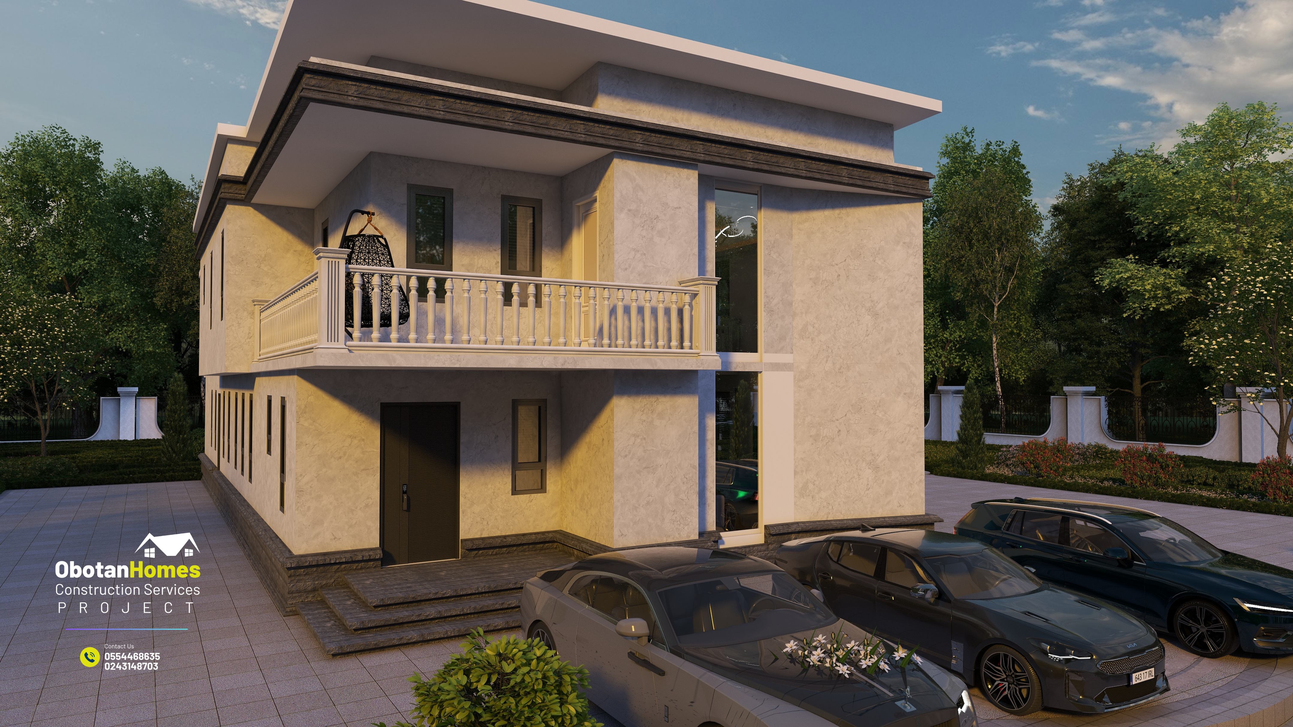 3D Rendering Of Six Bedroom Villa