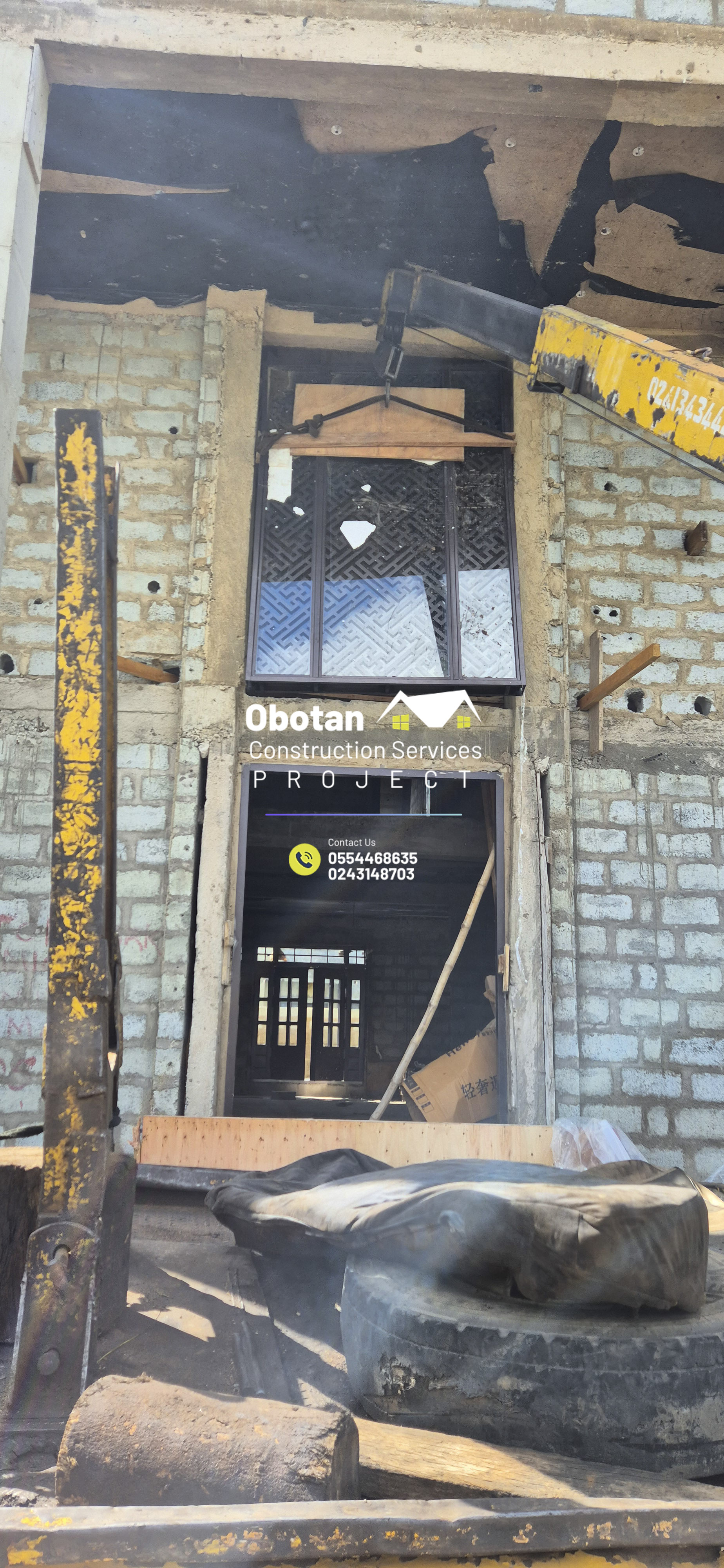 Work Progress : Five (5) bedroom Two-Storey Residential Building