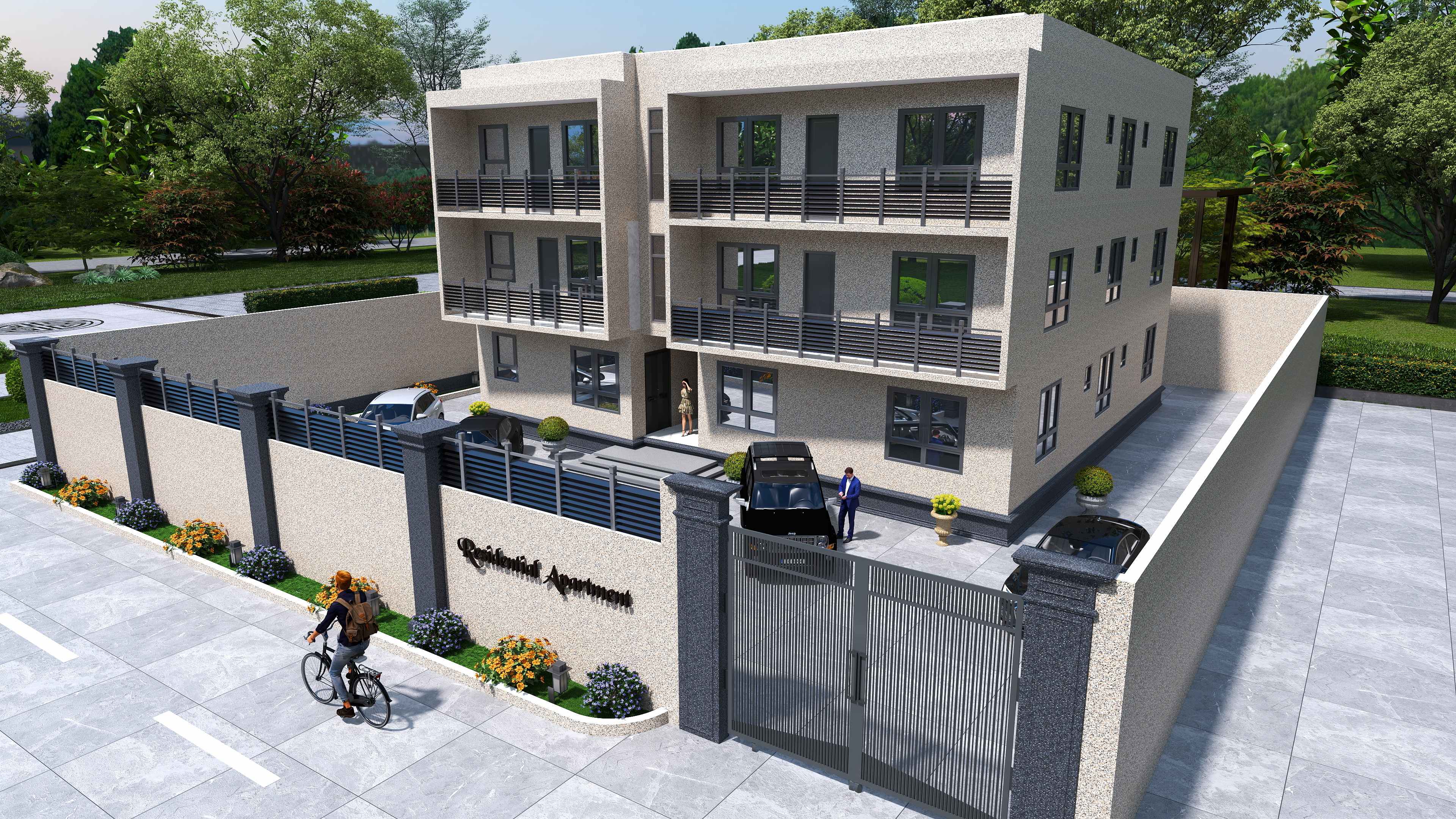 PROPOSED THREE {3} STOREY RESIDENTIAL APARTMENTS PLAN