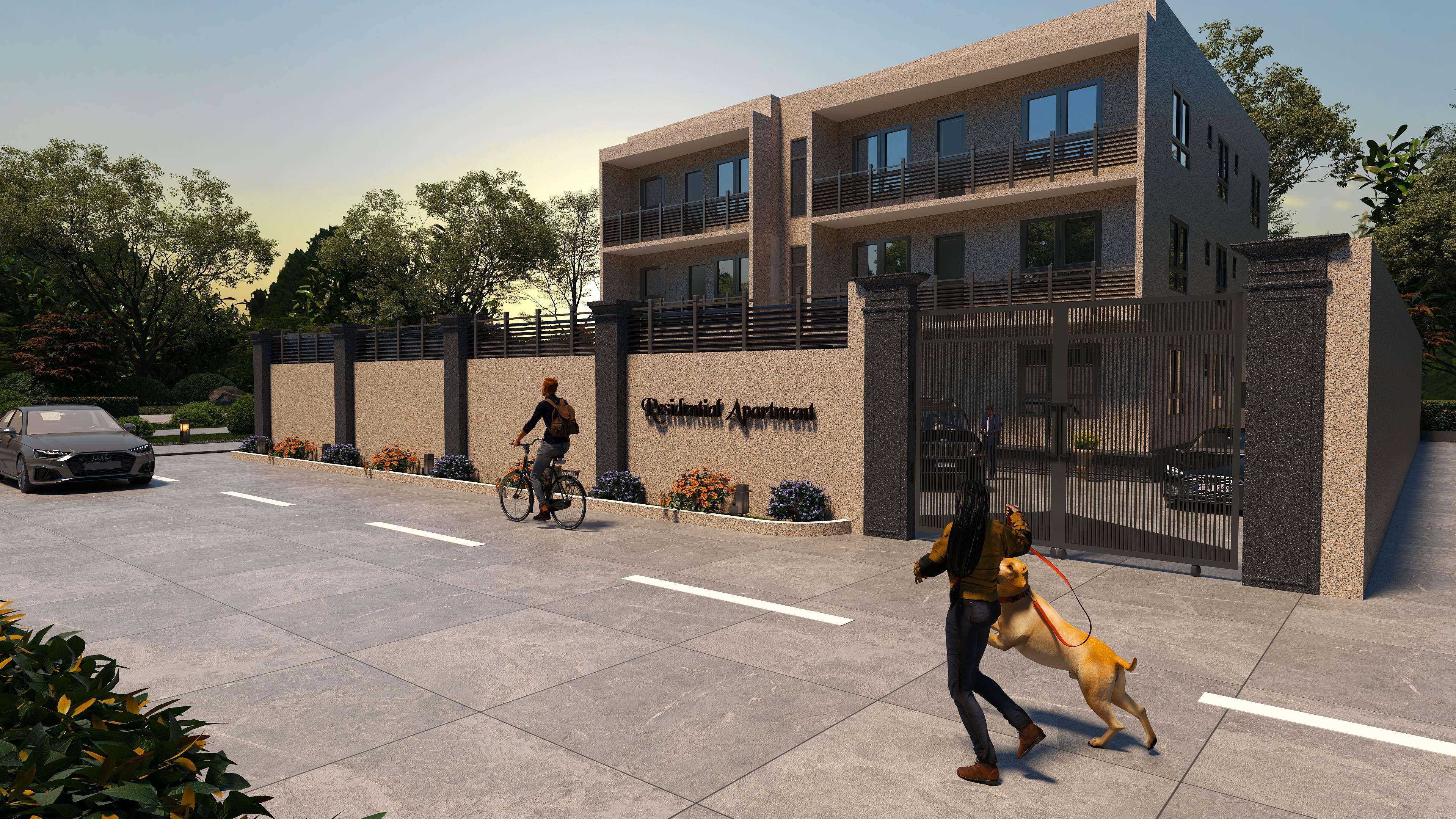 PROPOSED THREE {3} STOREY RESIDENTIAL APARTMENTS PLAN