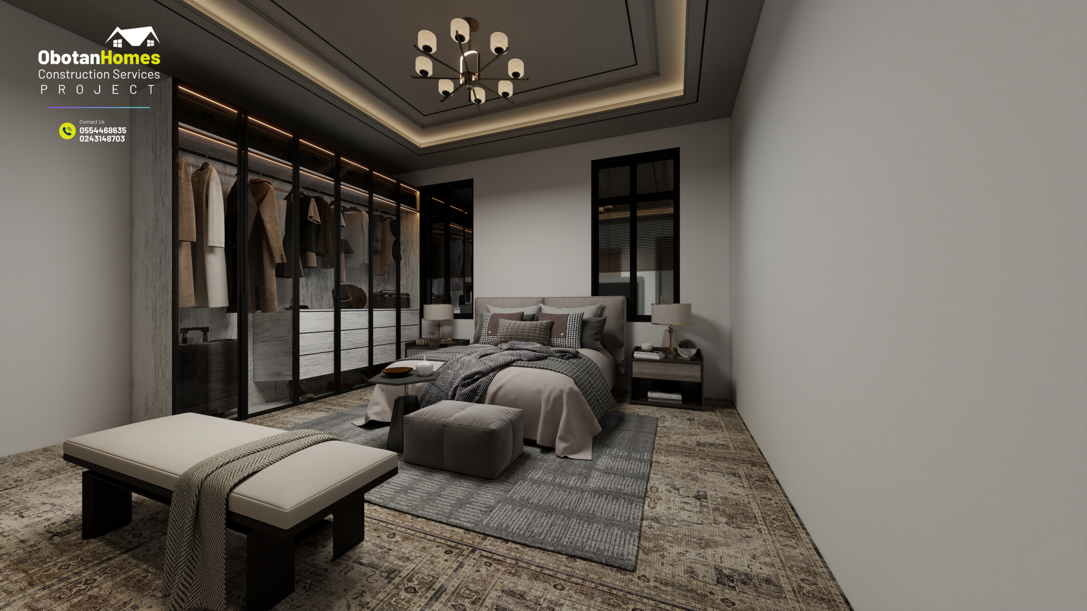 3D Modelling: Five (5) Two-Storey Residential Building