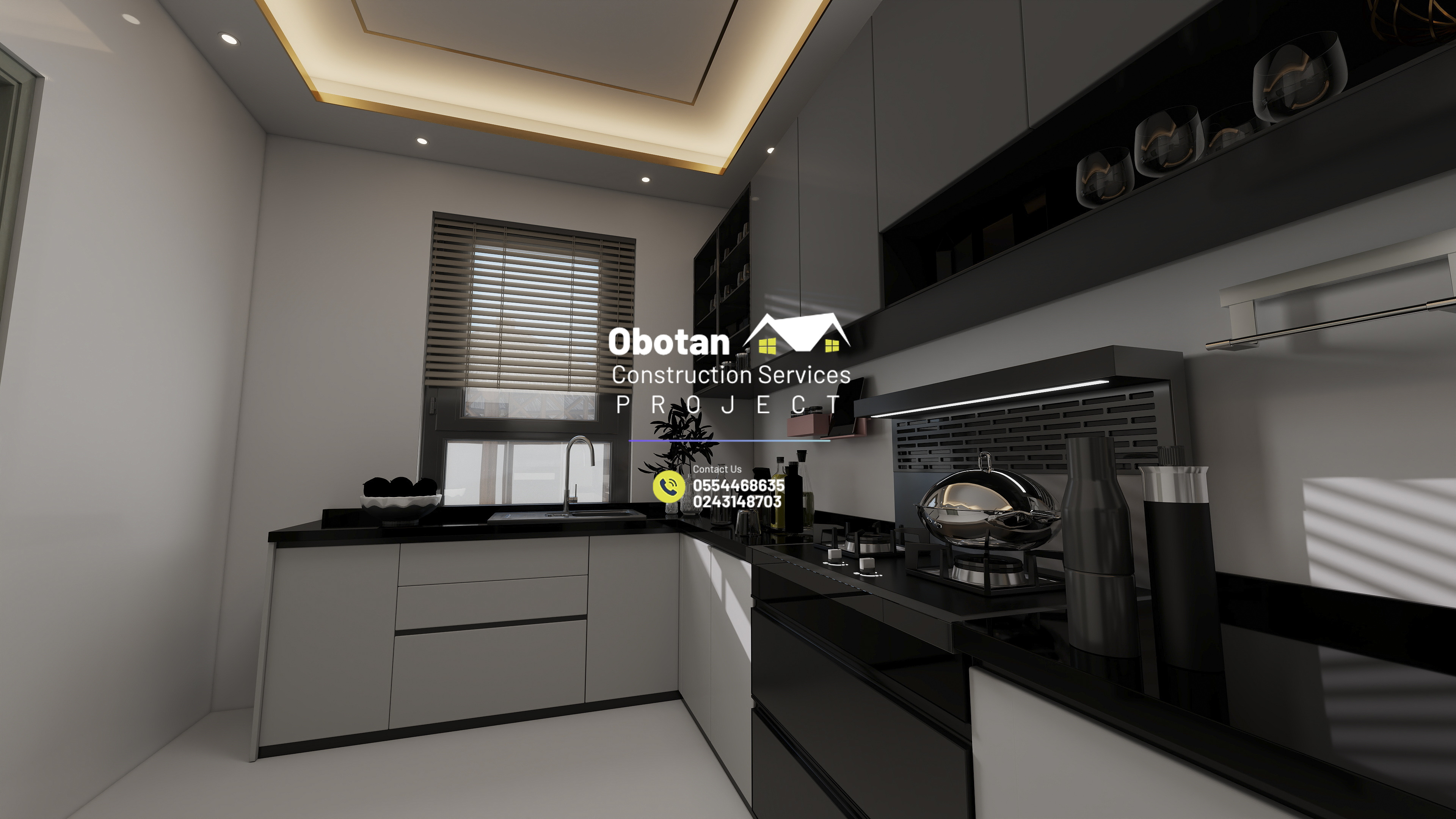 3D Modelling Of  Four (4) Bedroom Residential Building : Tafo