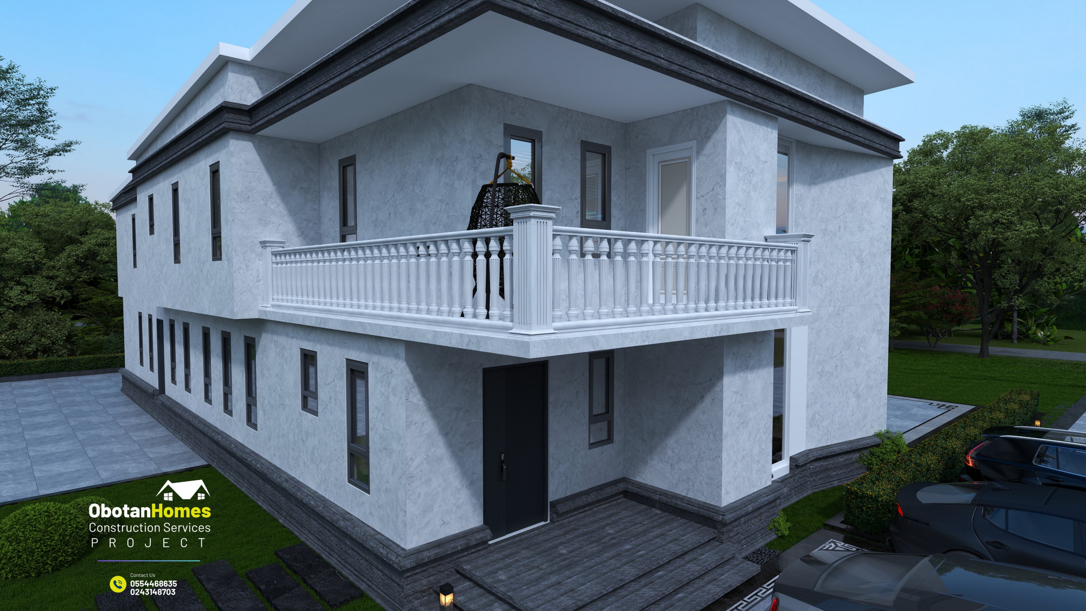3D Rendering Of Six Bedroom Villa