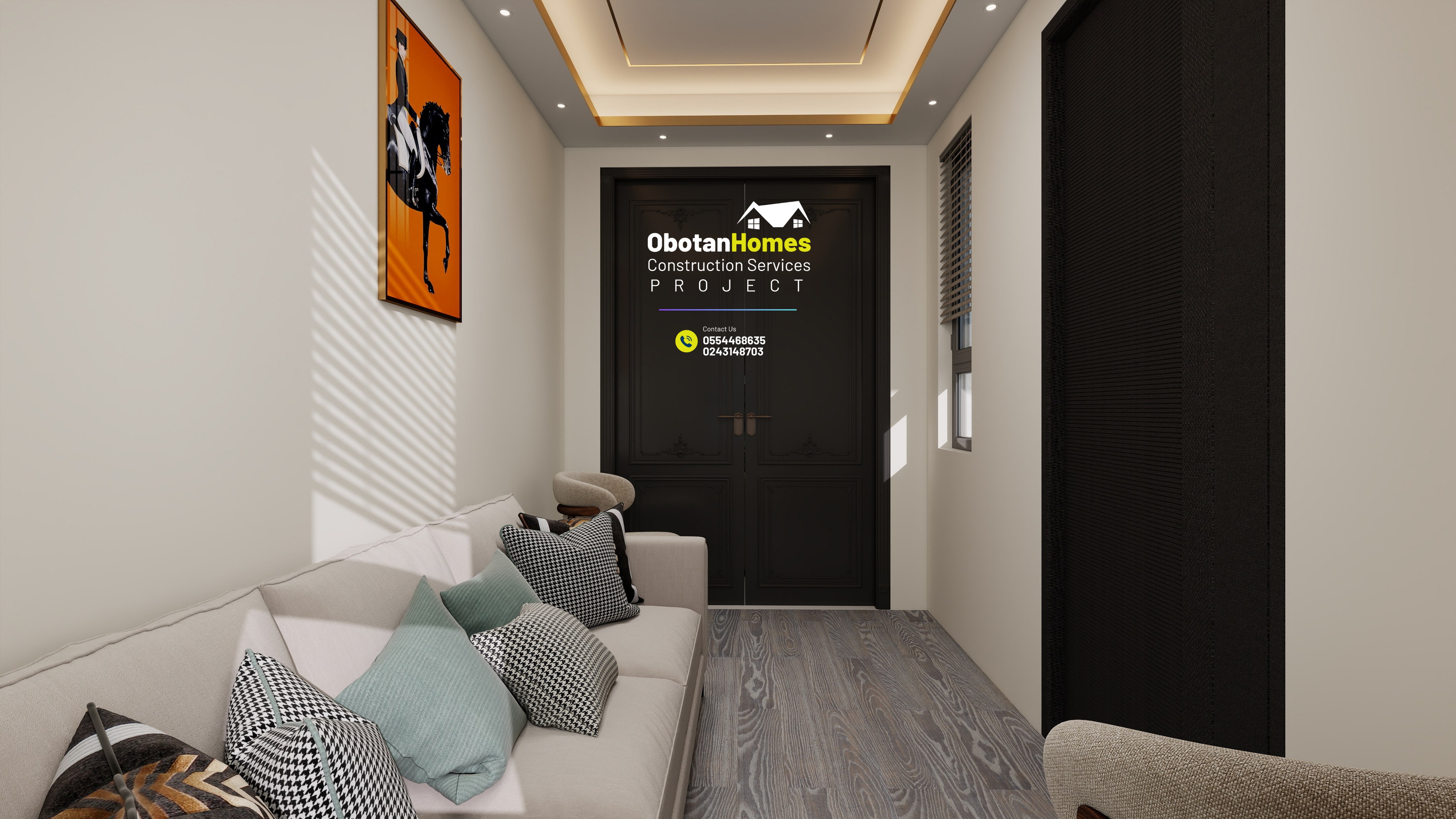 3D Rendering Of Six Bedroom Villa