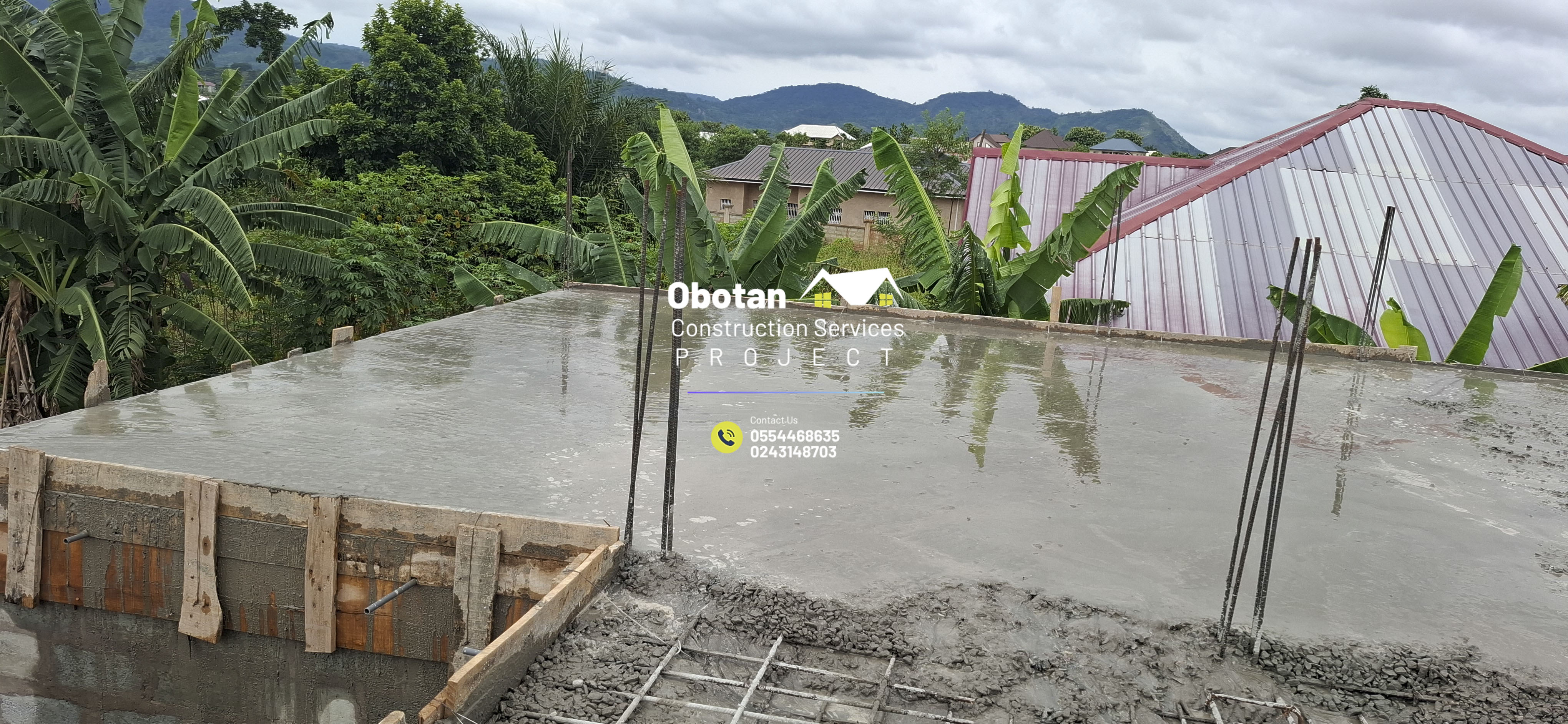 Work Progress : Five (5) bedroom Two-Storey Residential Building