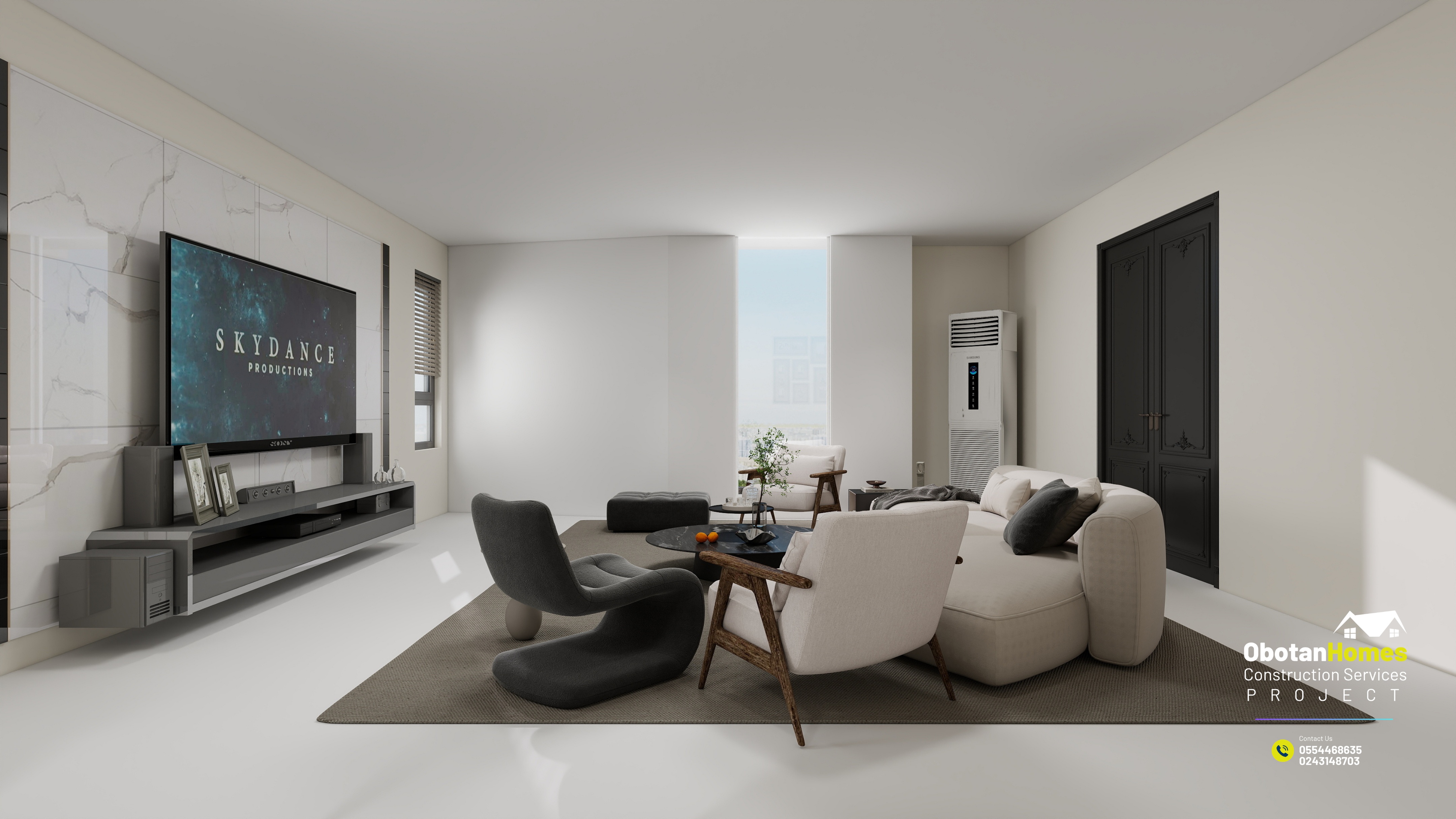 3D Rendering Of Six Bedroom Villa