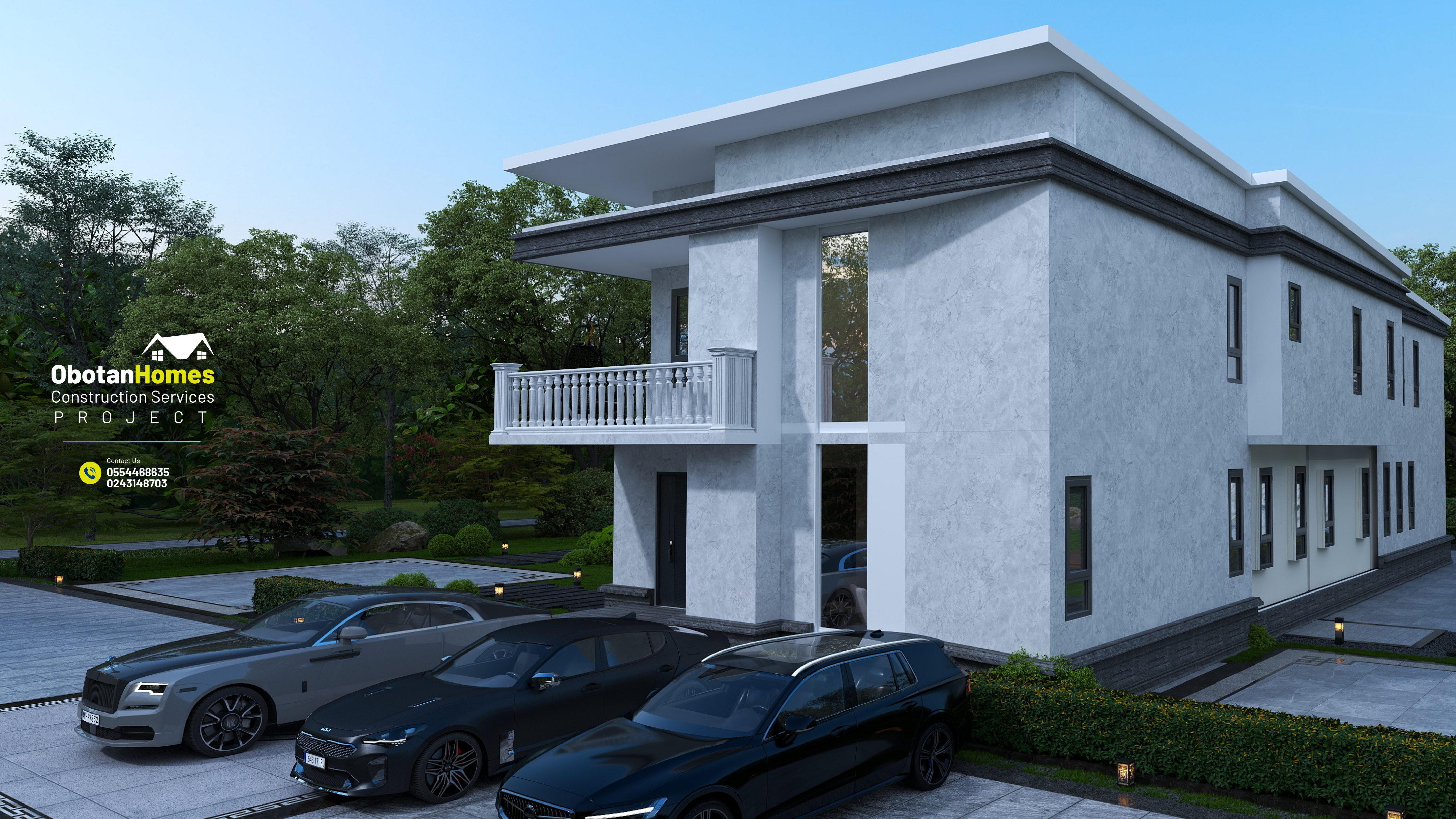 3D Rendering Of Six Bedroom Villa