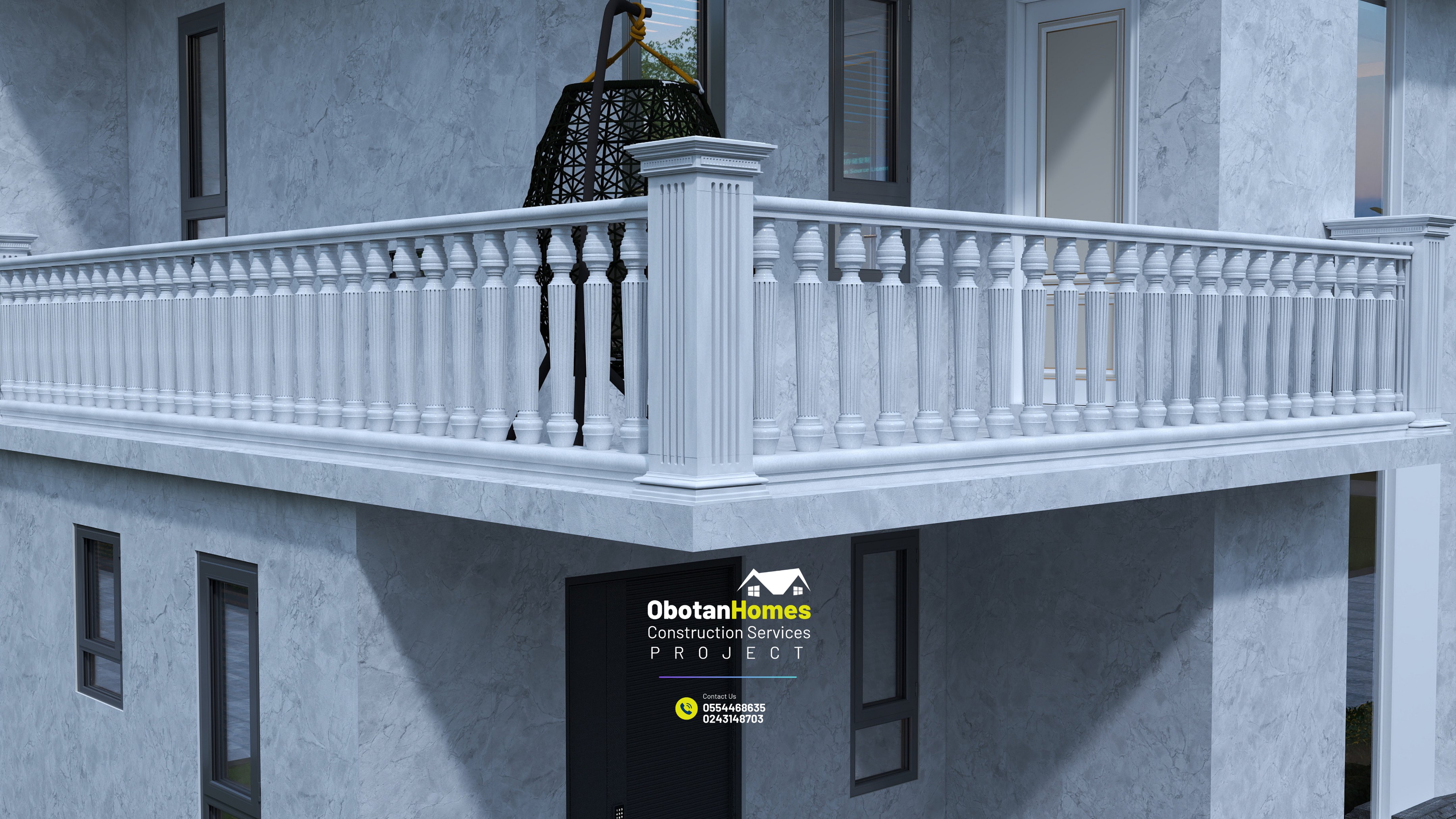3D Rendering Of Six Bedroom Villa