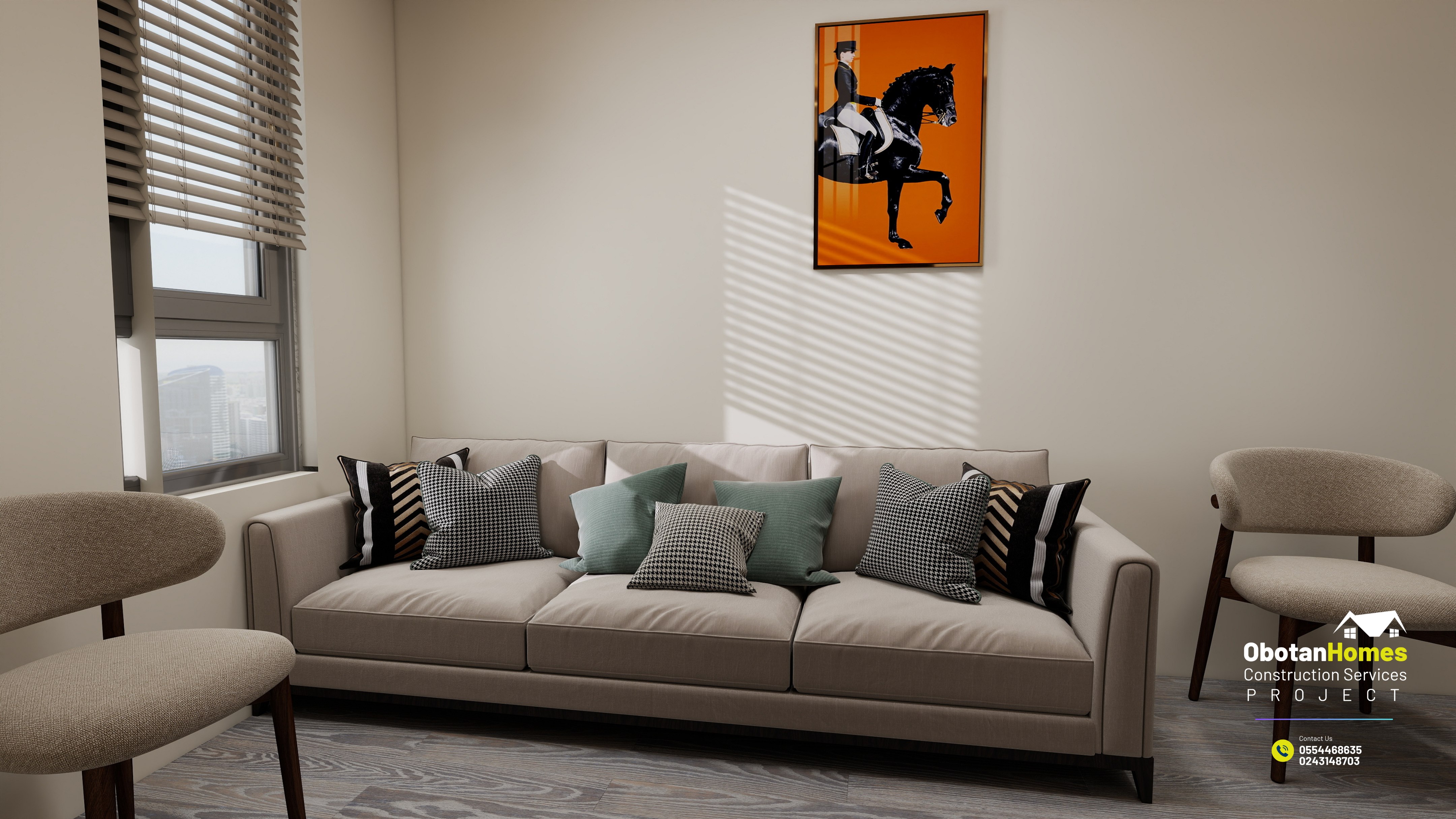 3D Rendering Of Six Bedroom Villa