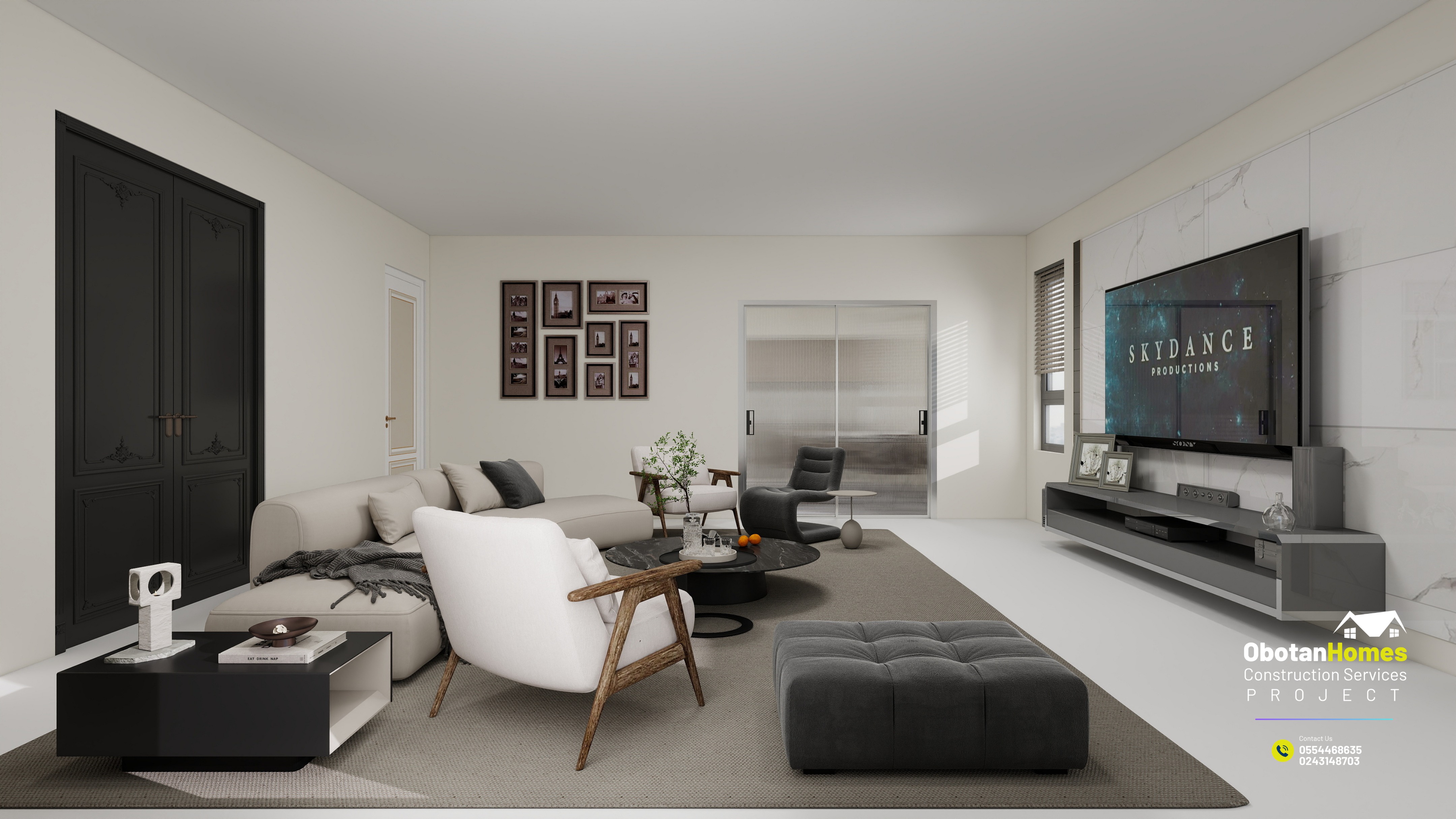 3D Rendering Of Six Bedroom Villa