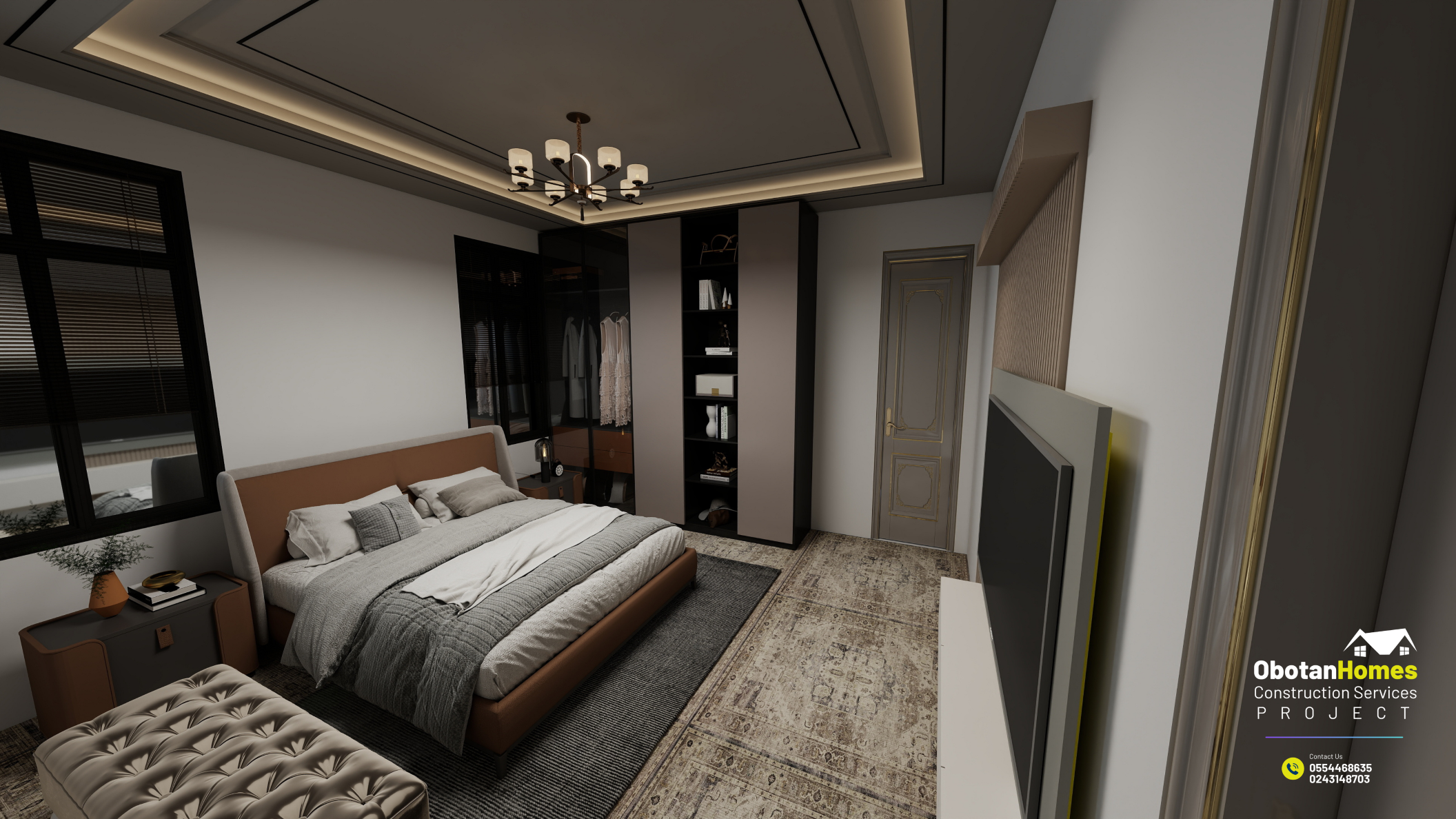 3D Modelling: Five (5) Two-Storey Residential Building