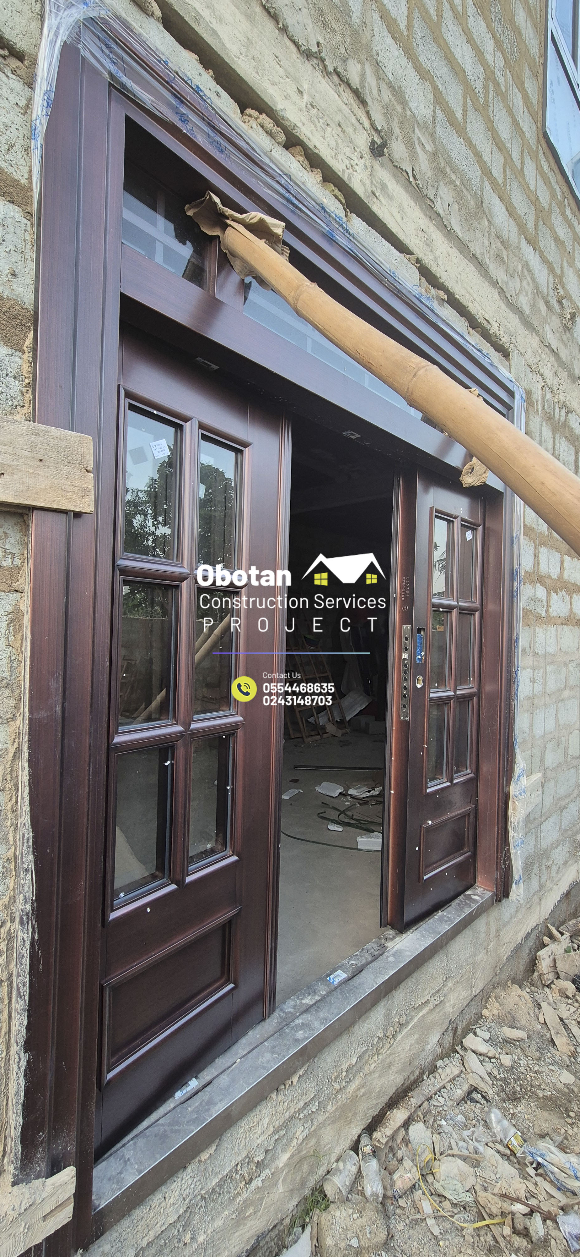 Work Progress : Five (5) bedroom Two-Storey Residential Building