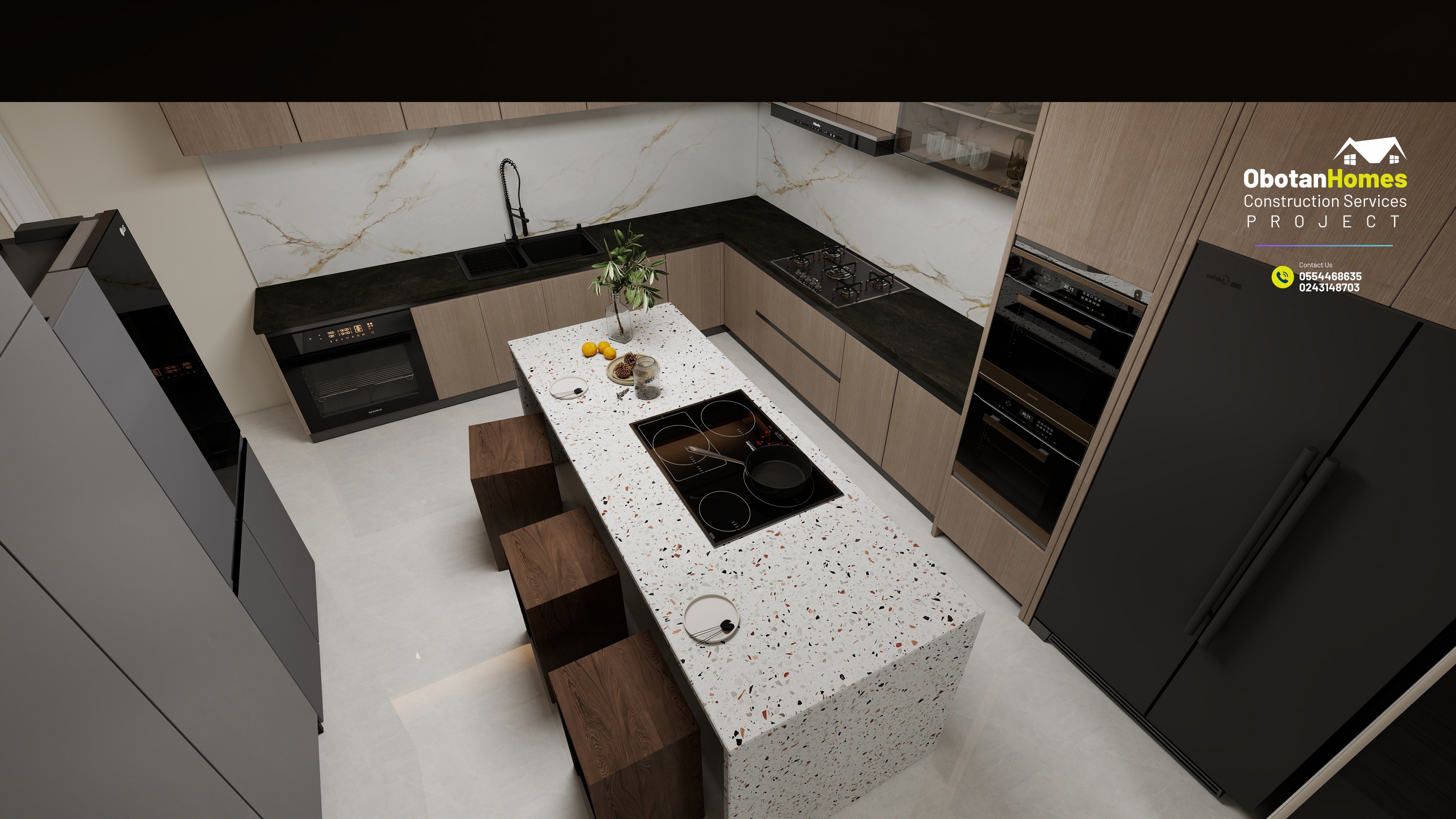 3D Rendering Of Six Bedroom Villa