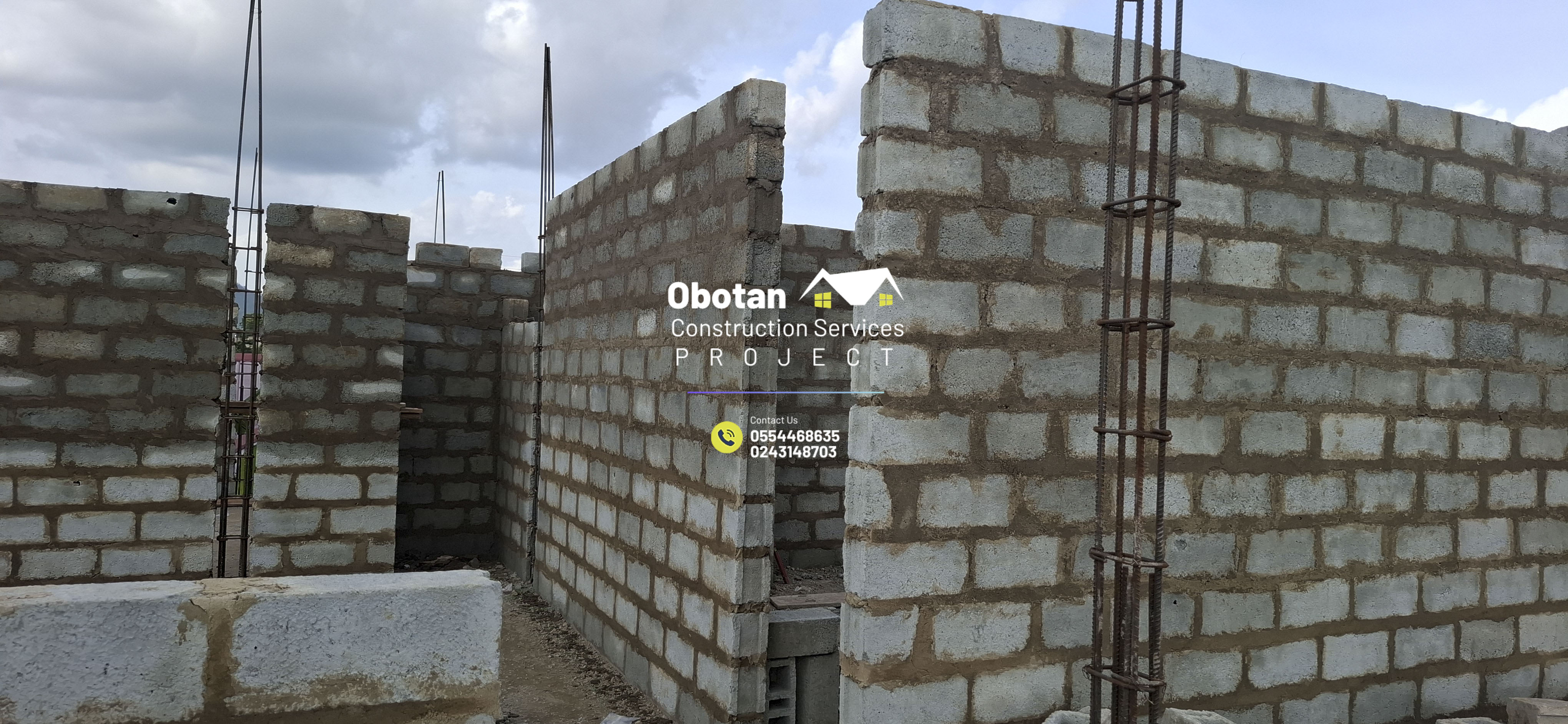 Work Progress : Five (5) bedroom Two-Storey Residential Building