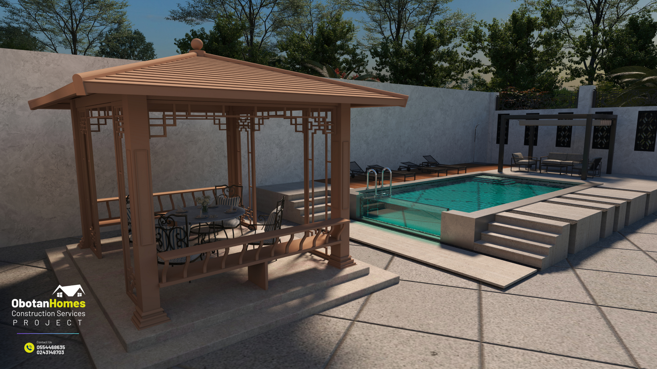 3D Modelling: Five (5) Two-Storey Residential Building