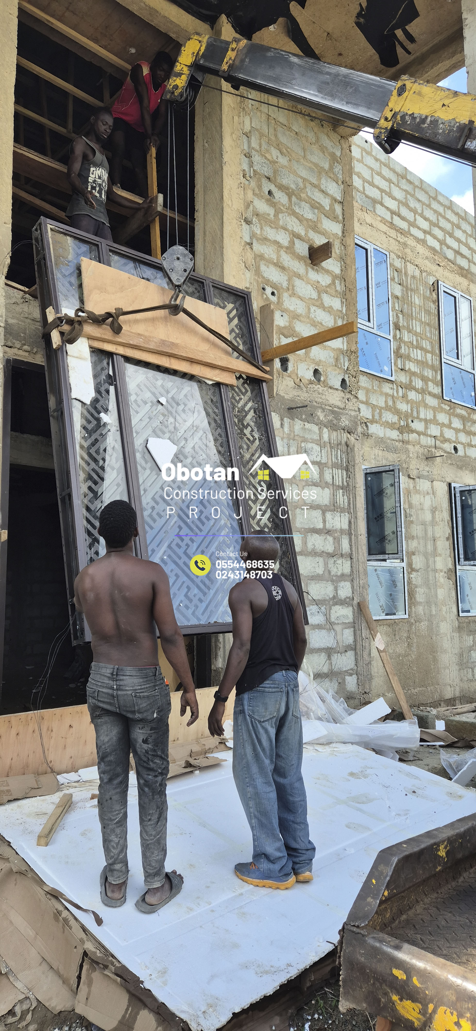 Work Progress : Five (5) bedroom Two-Storey Residential Building