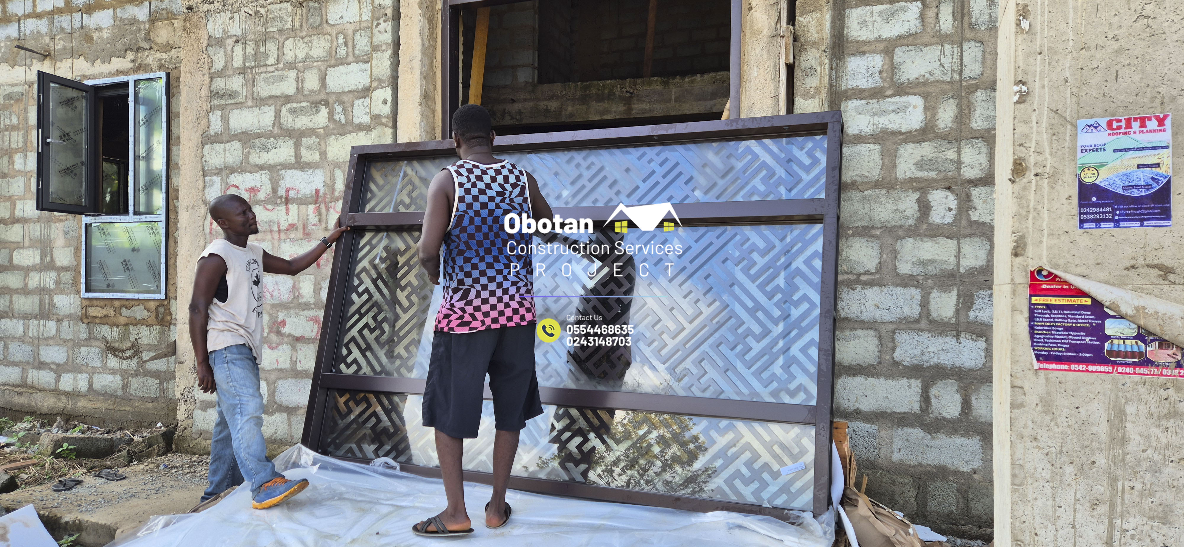 Work Progress : Five (5) bedroom Two-Storey Residential Building