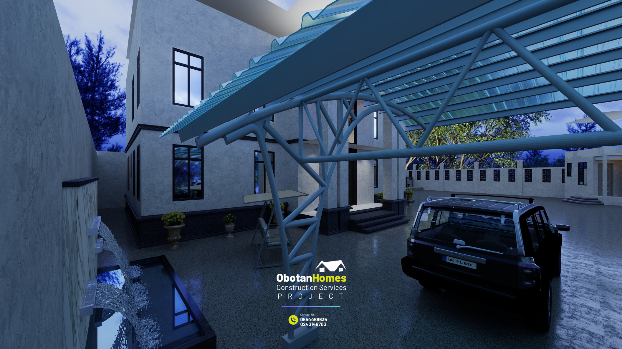 3D Modelling: Five (5) Two-Storey Residential Building