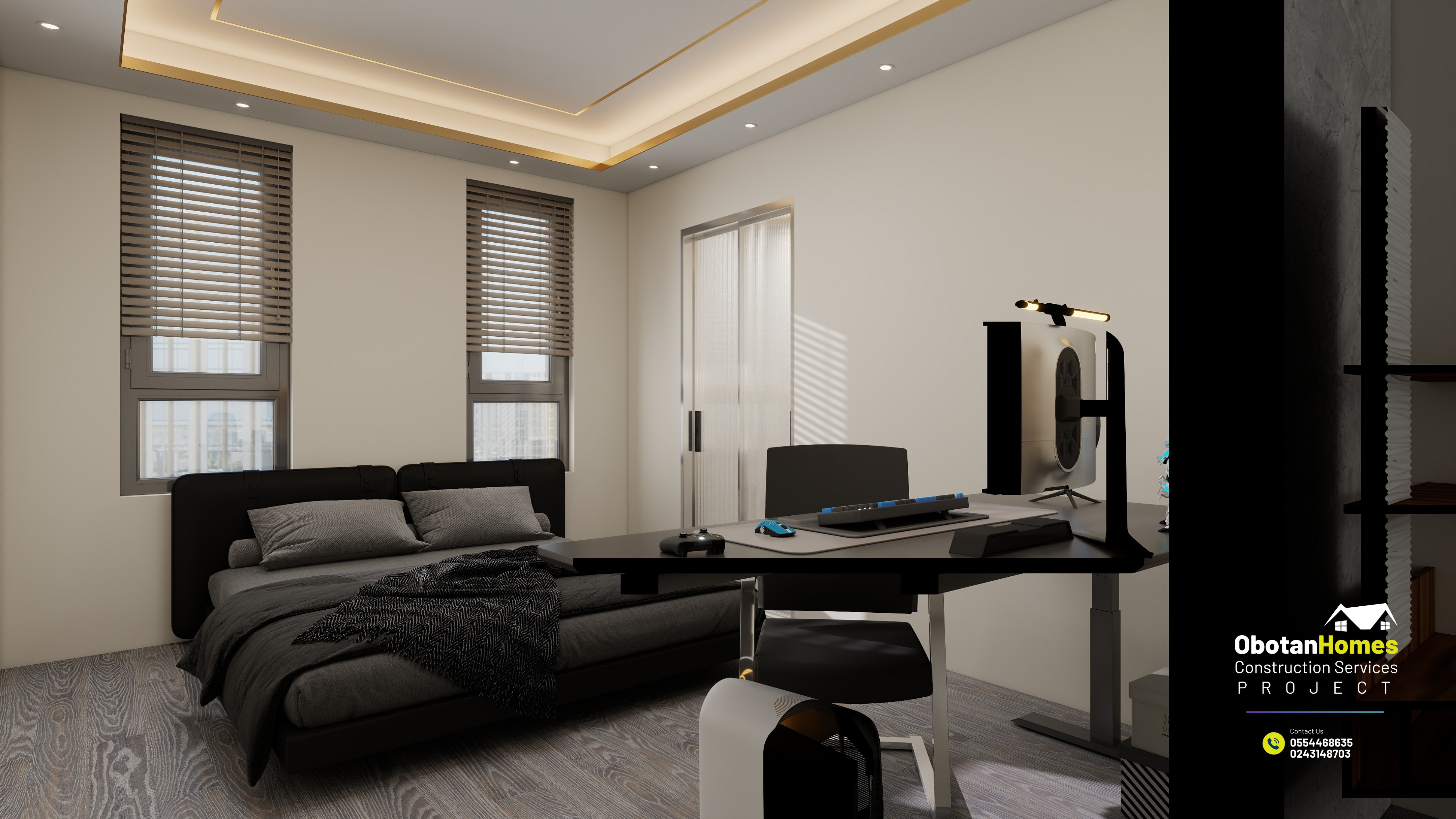 3D Rendering Of Six Bedroom Villa