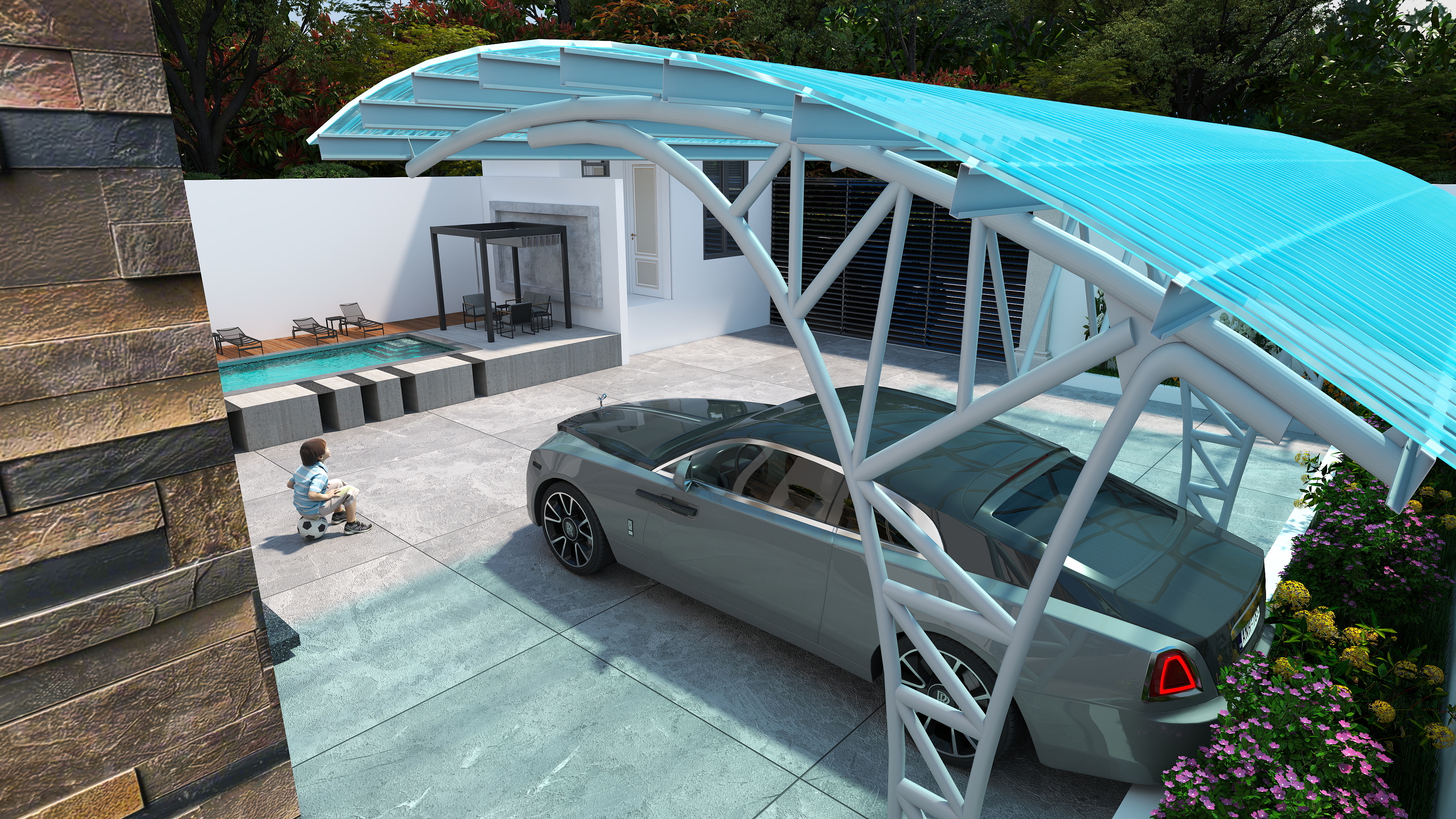 Double Two-Storey Residential Building.