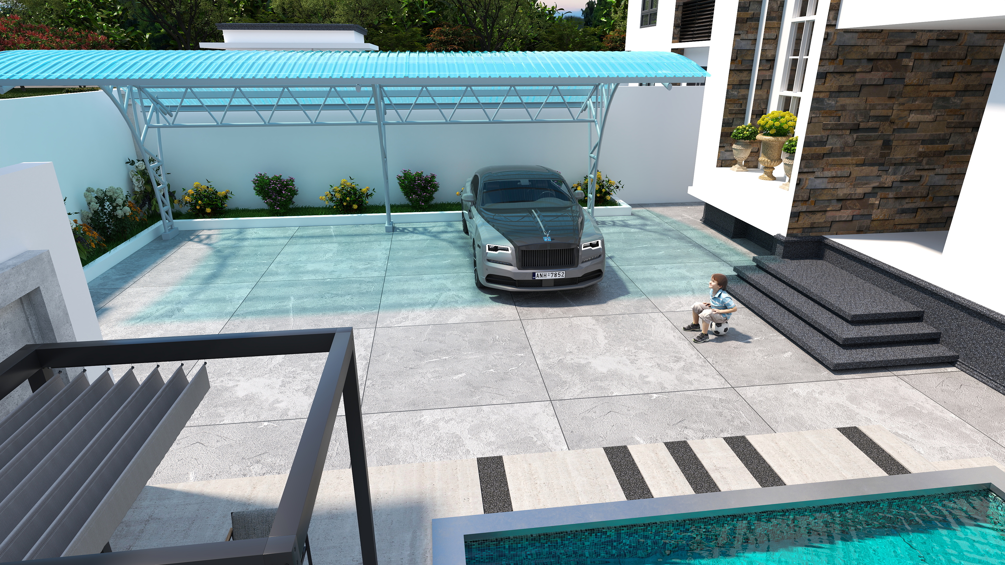 Double Two-Storey Residential Building.