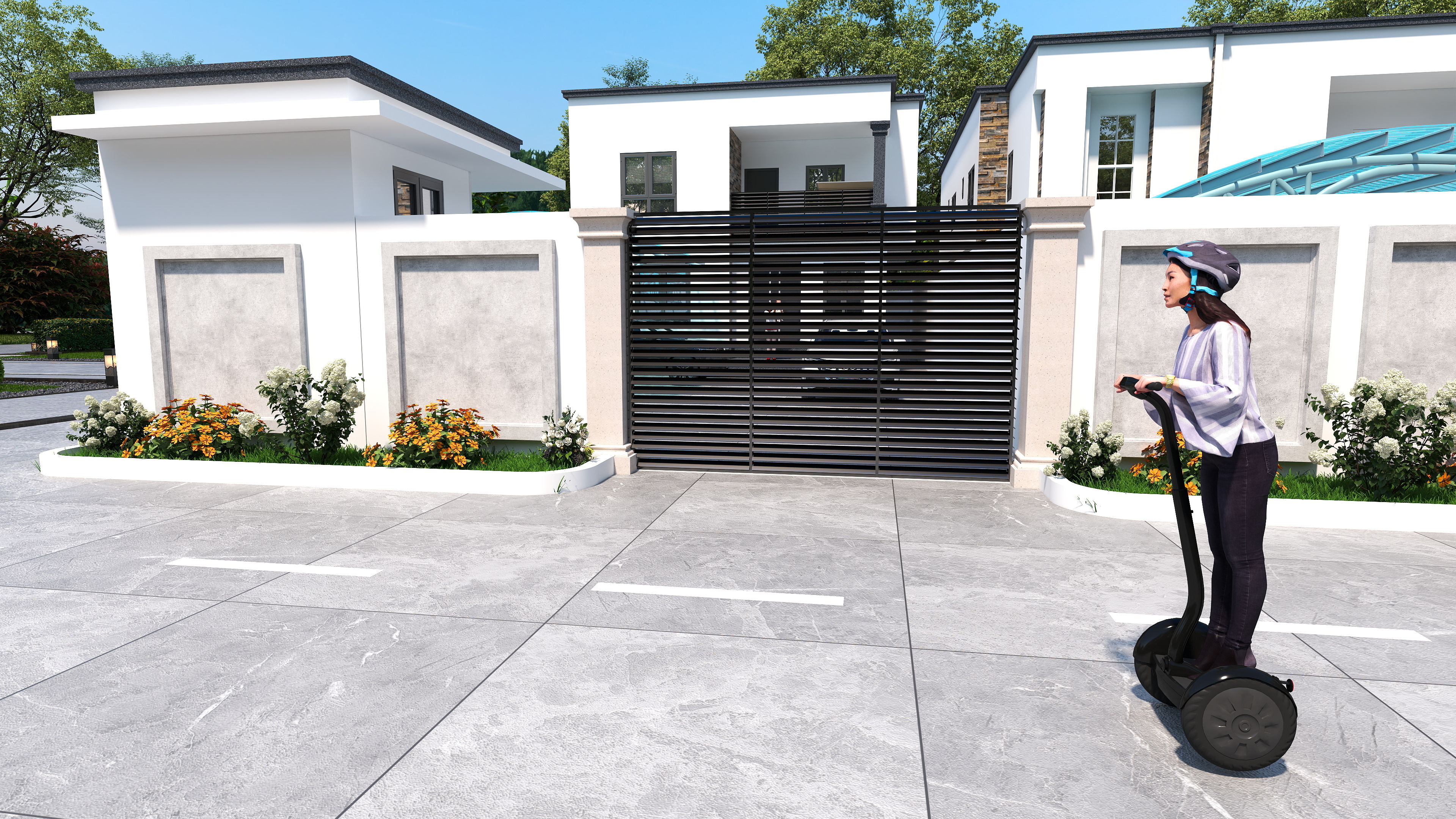 Double Two-Storey Residential Building.