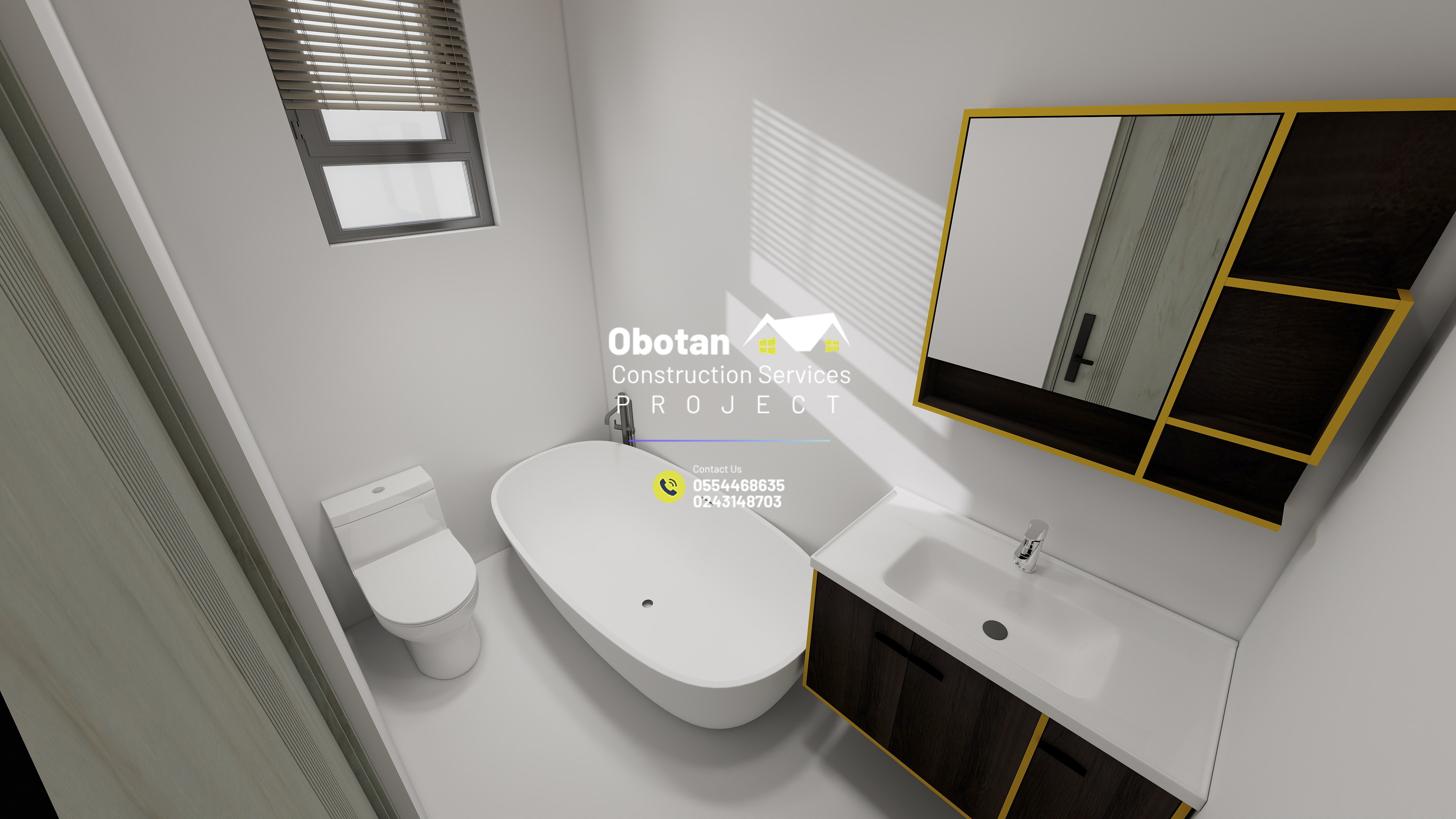 3D Modelling Of  Four (4) Bedroom Residential Building : Tafo