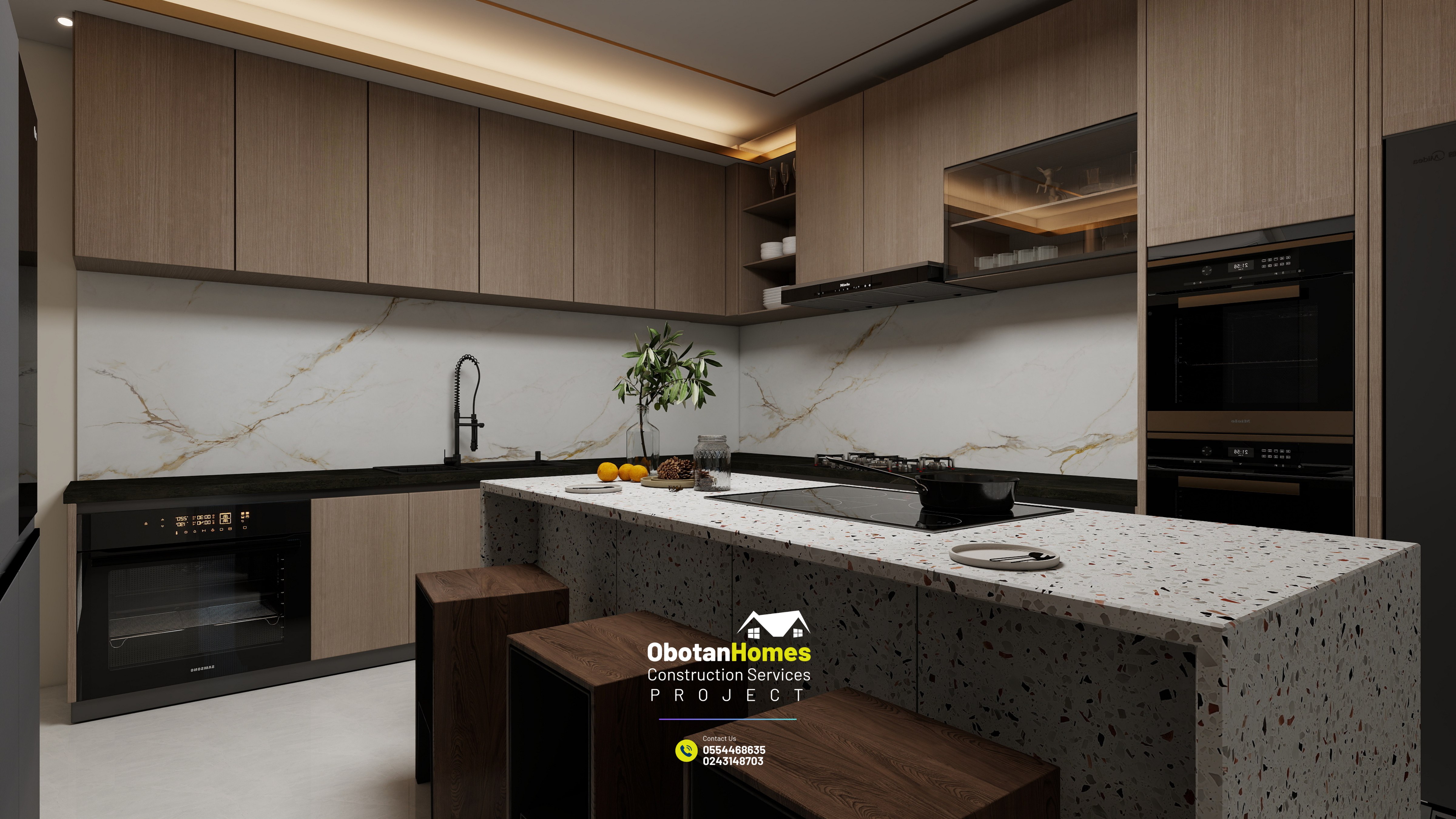 3D Rendering Of Six Bedroom Villa
