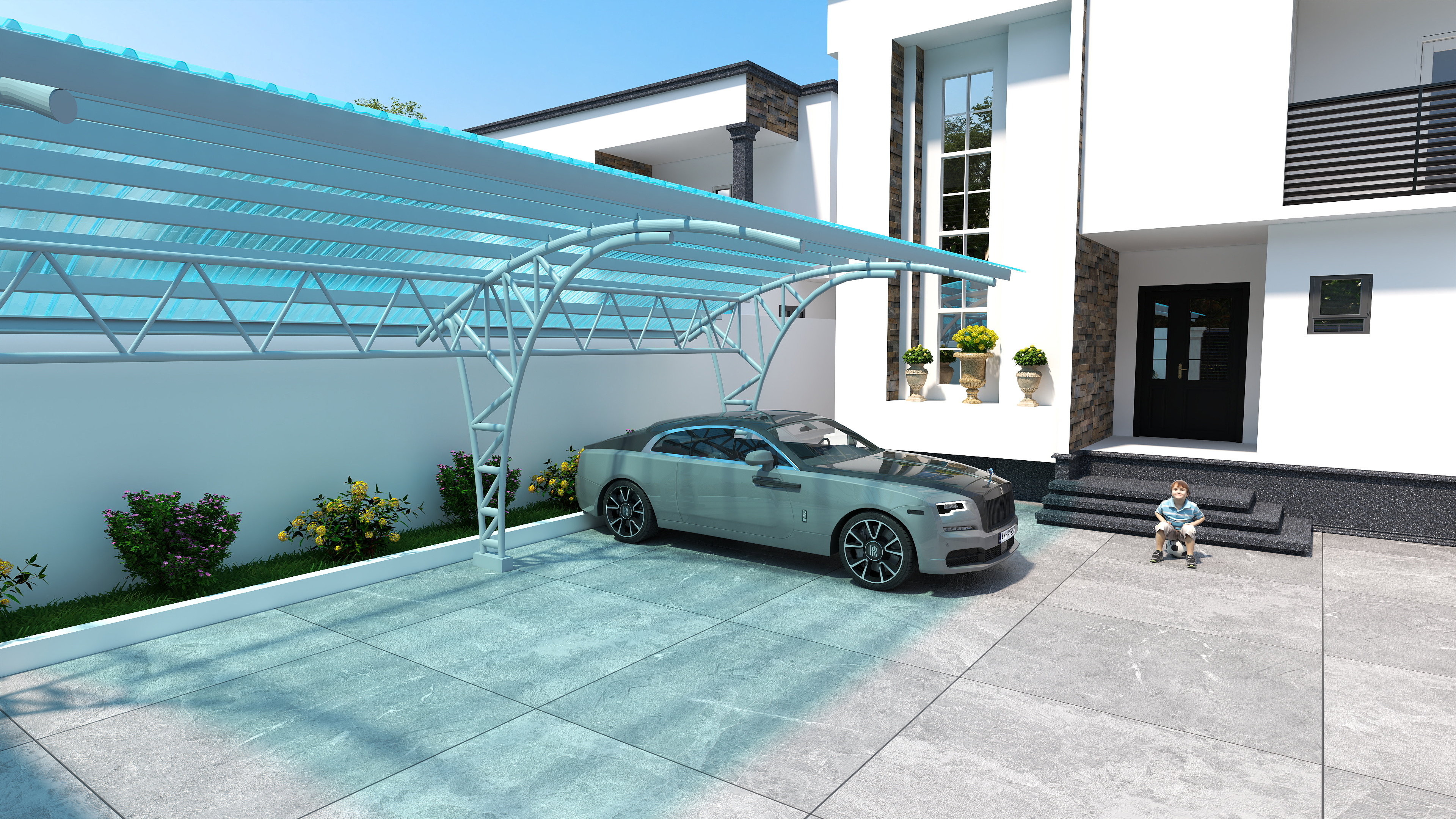 Double Two-Storey Residential Building.