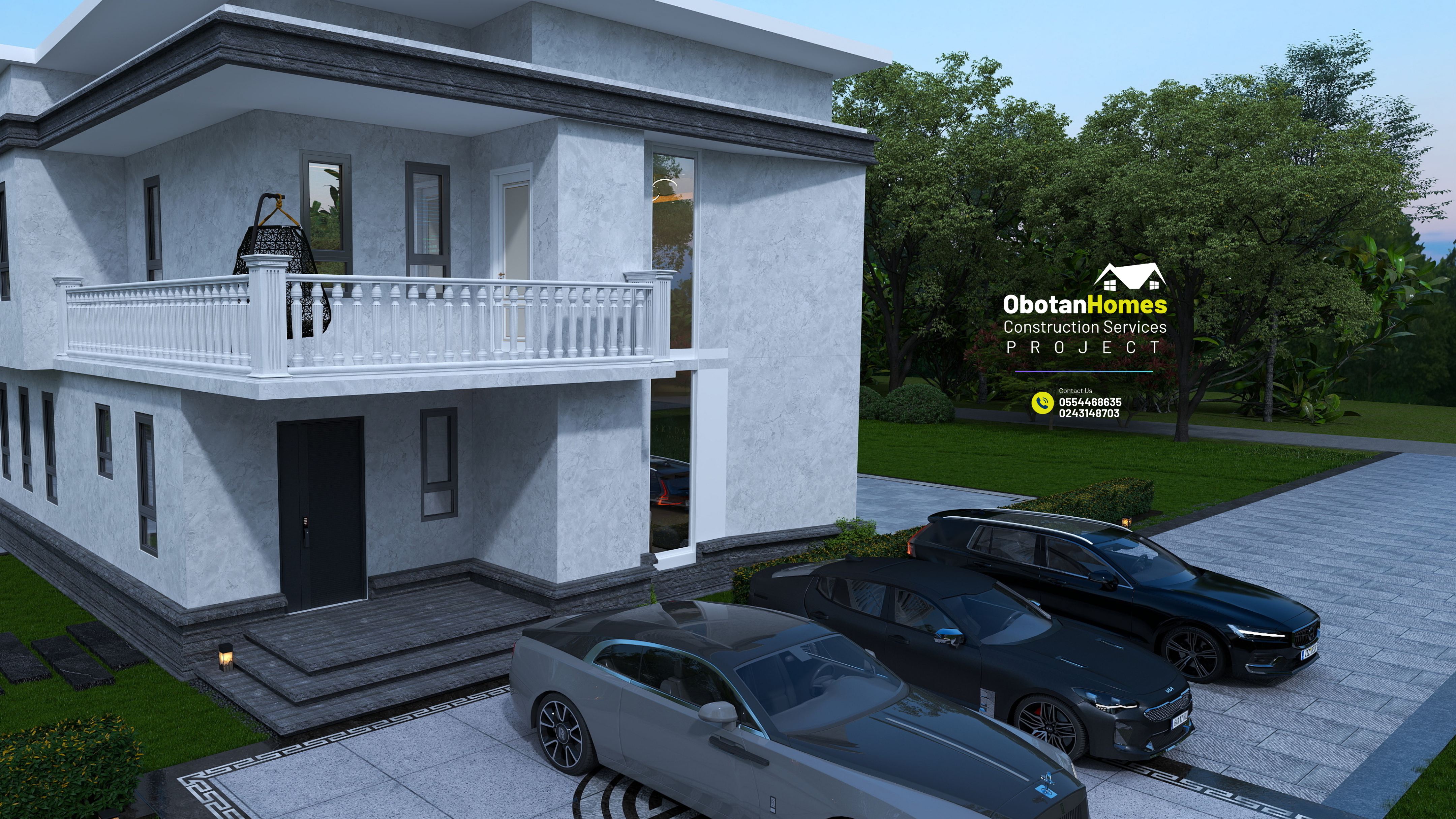 3D Rendering Of Six Bedroom Villa