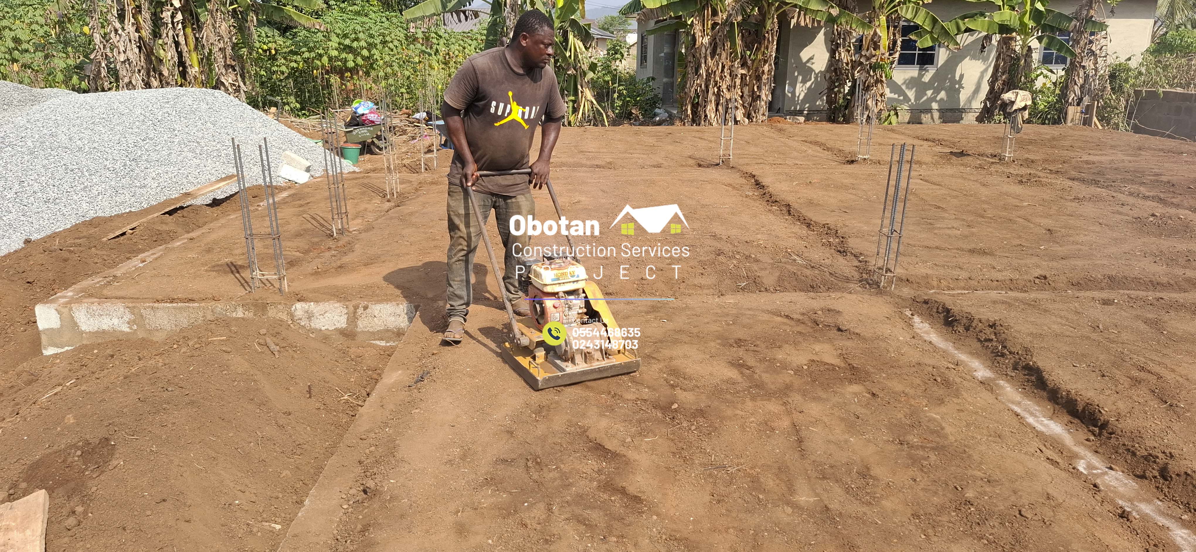 Work Progress : Five (5) bedroom Two-Storey Residential Building
