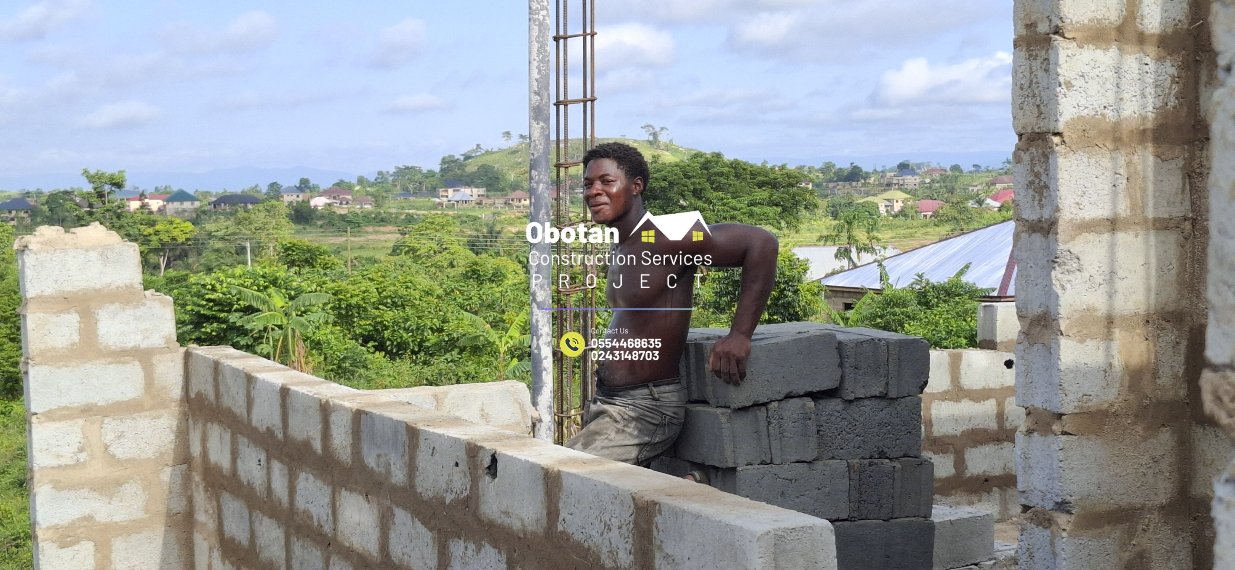 Work Progress : Five (5) bedroom Two-Storey Residential Building