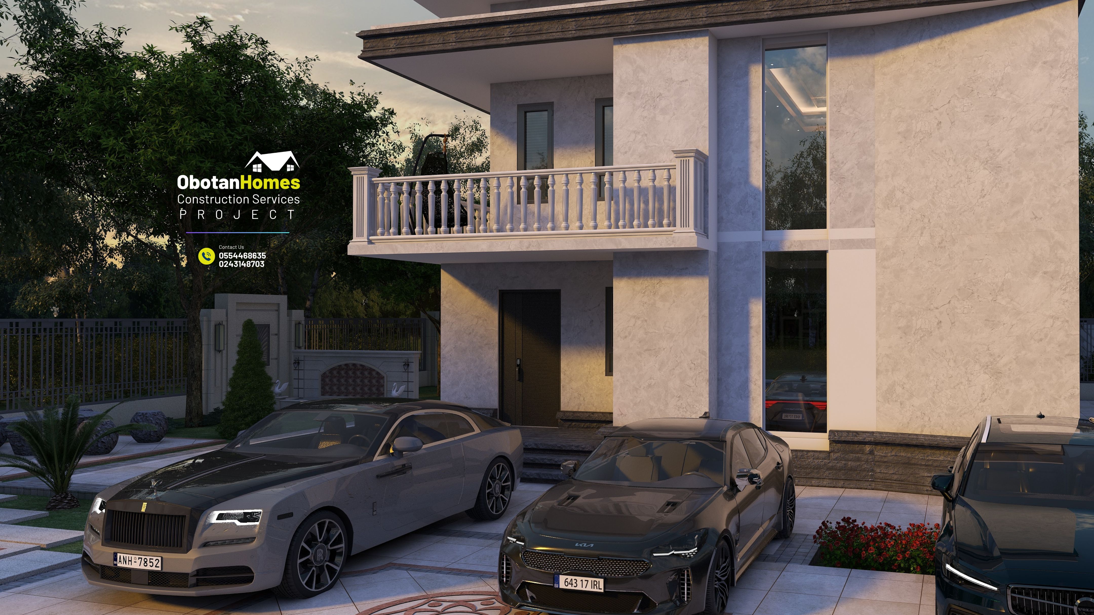 3D Rendering Of Six Bedroom Villa