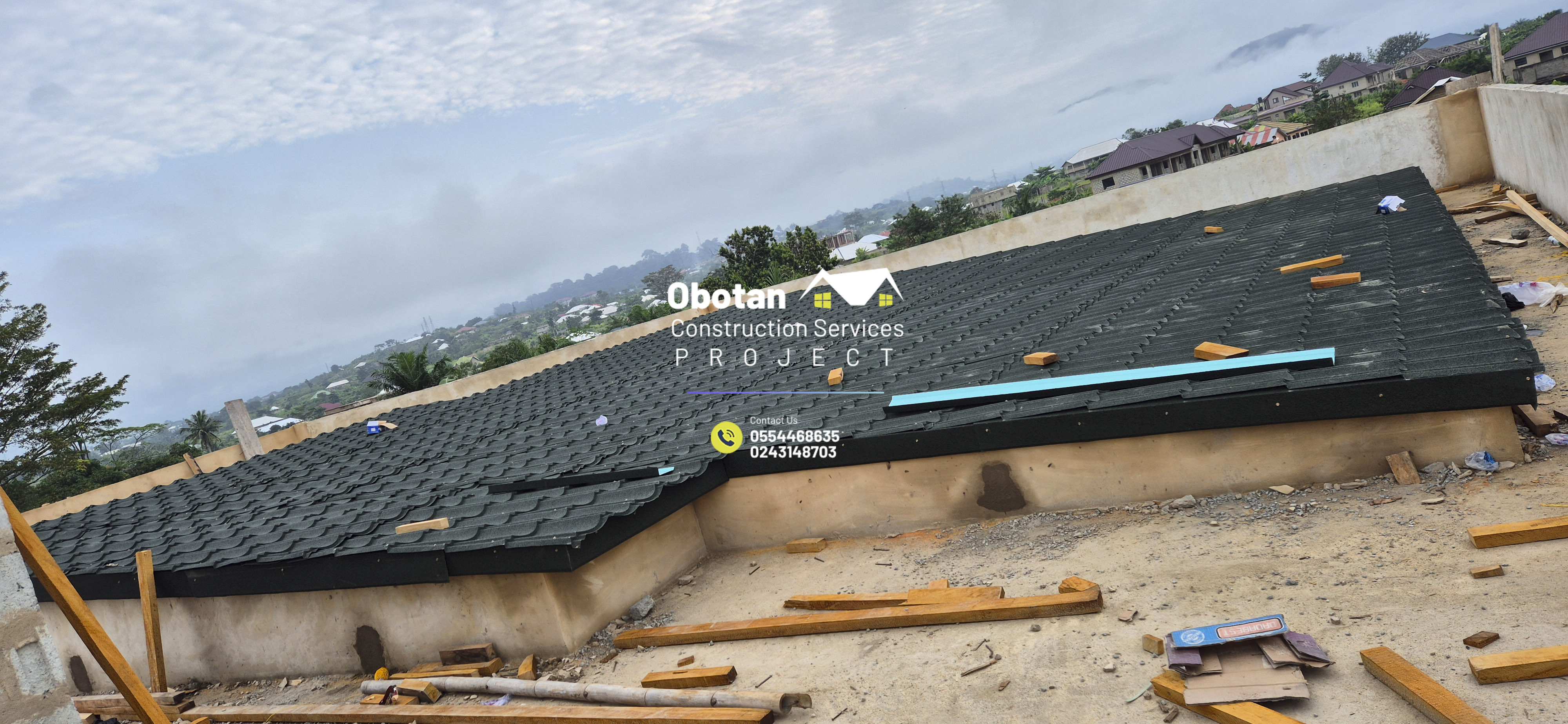 Work Progress : Five (5) bedroom Two-Storey Residential Building