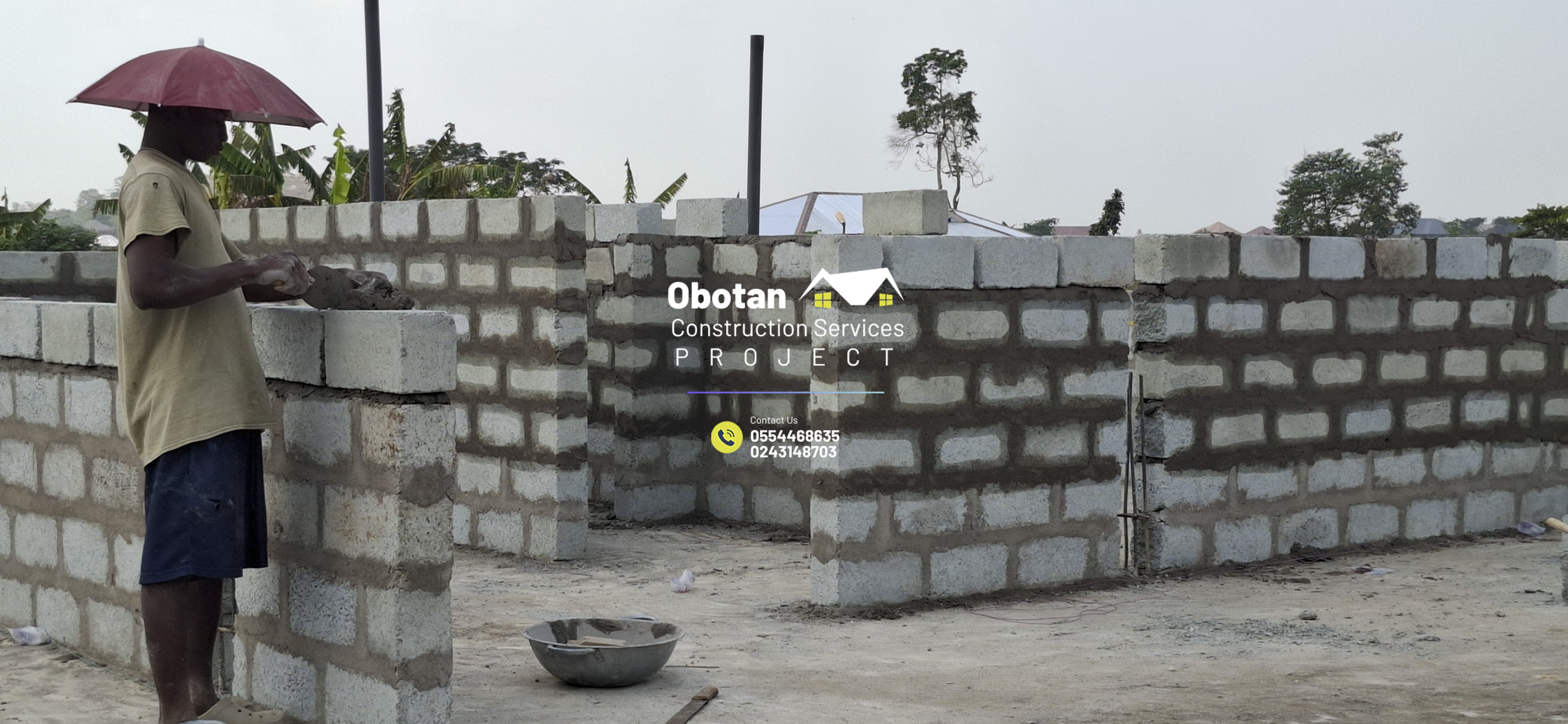 Work Progress : Five (5) bedroom Two-Storey Residential Building