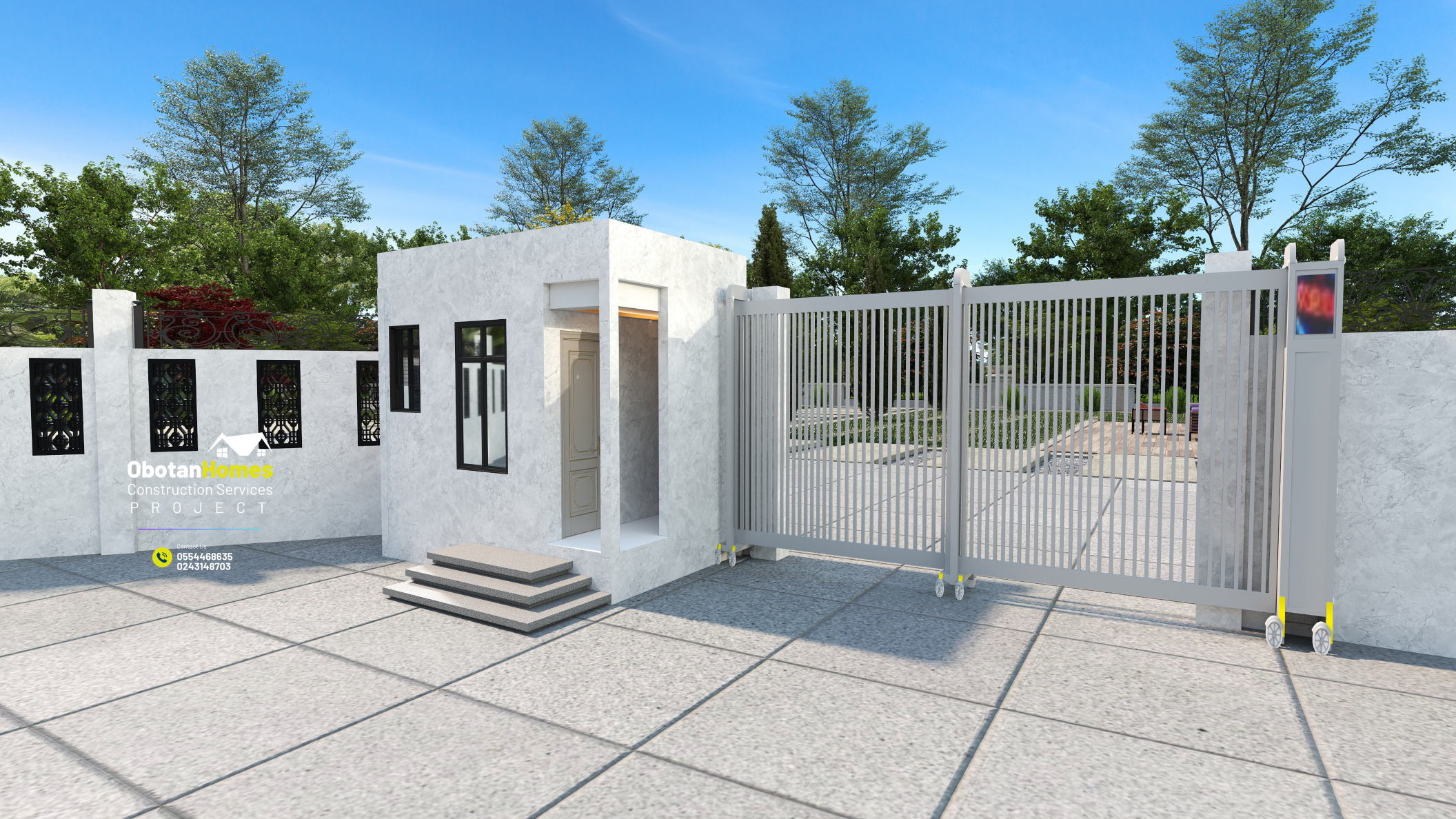 3D Modelling: Five (5) Two-Storey Residential Building