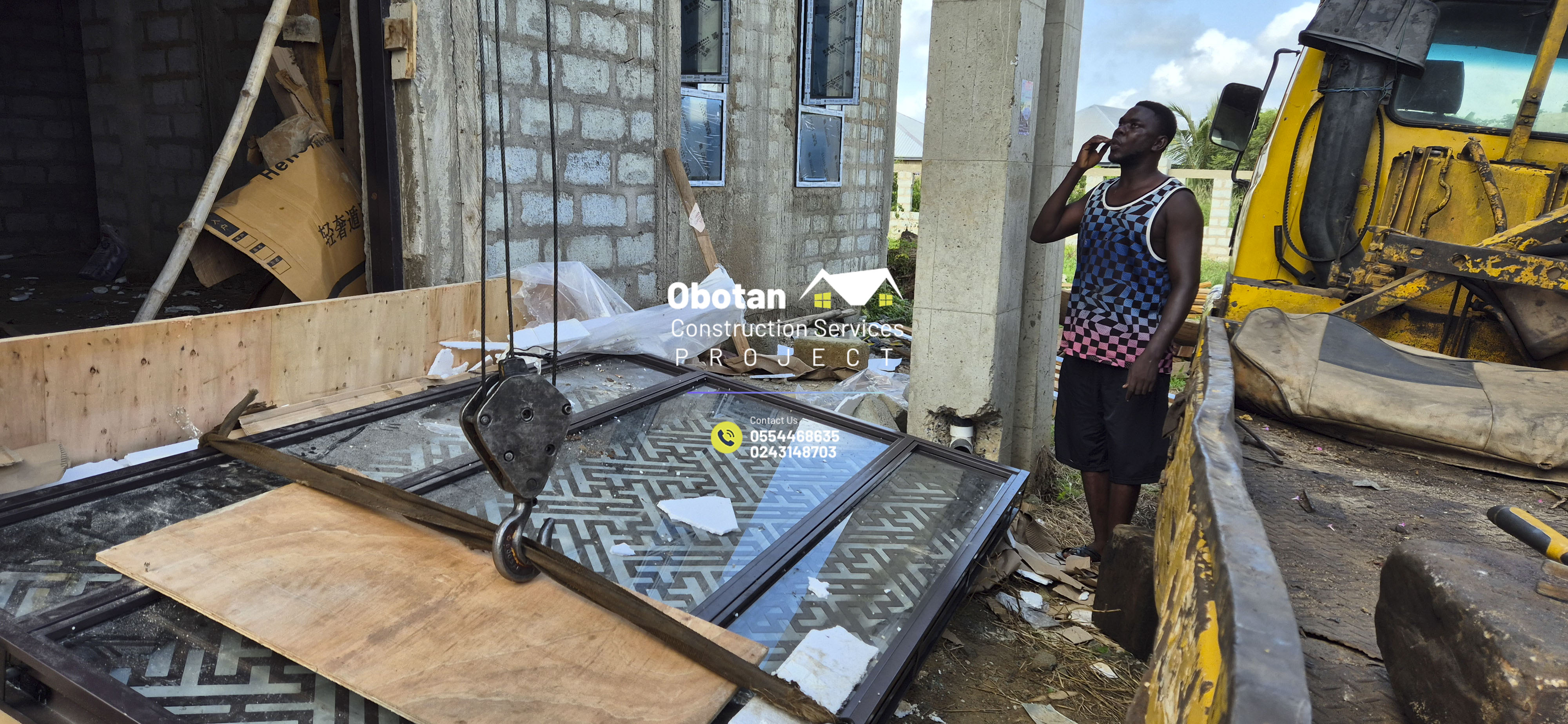 Work Progress : Five (5) bedroom Two-Storey Residential Building